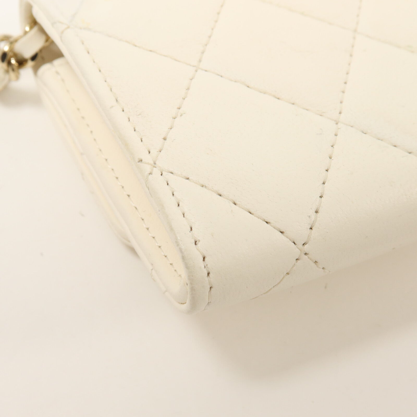 CHANEL 牛皮皮革Flap Card Holder Chain鏈帶肩背袋