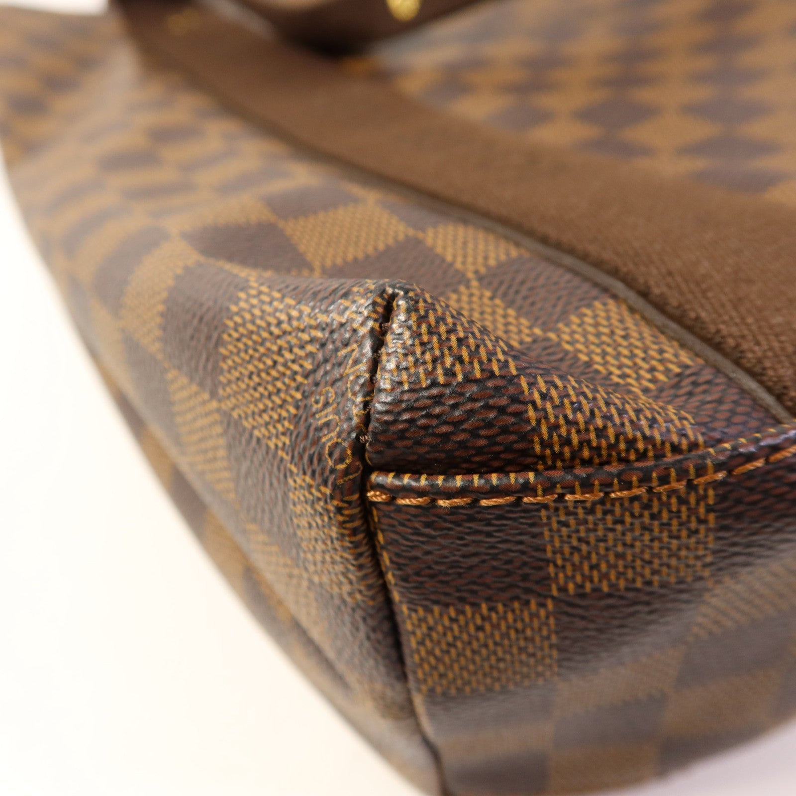 LOUIS VUITTON Damier Beaubourg金扣肩背袋/手挽袋棕色