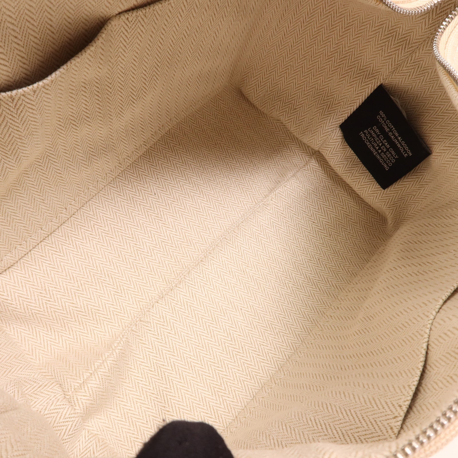 HERMES 帆布Bride A Brac銀扣手挽袋
