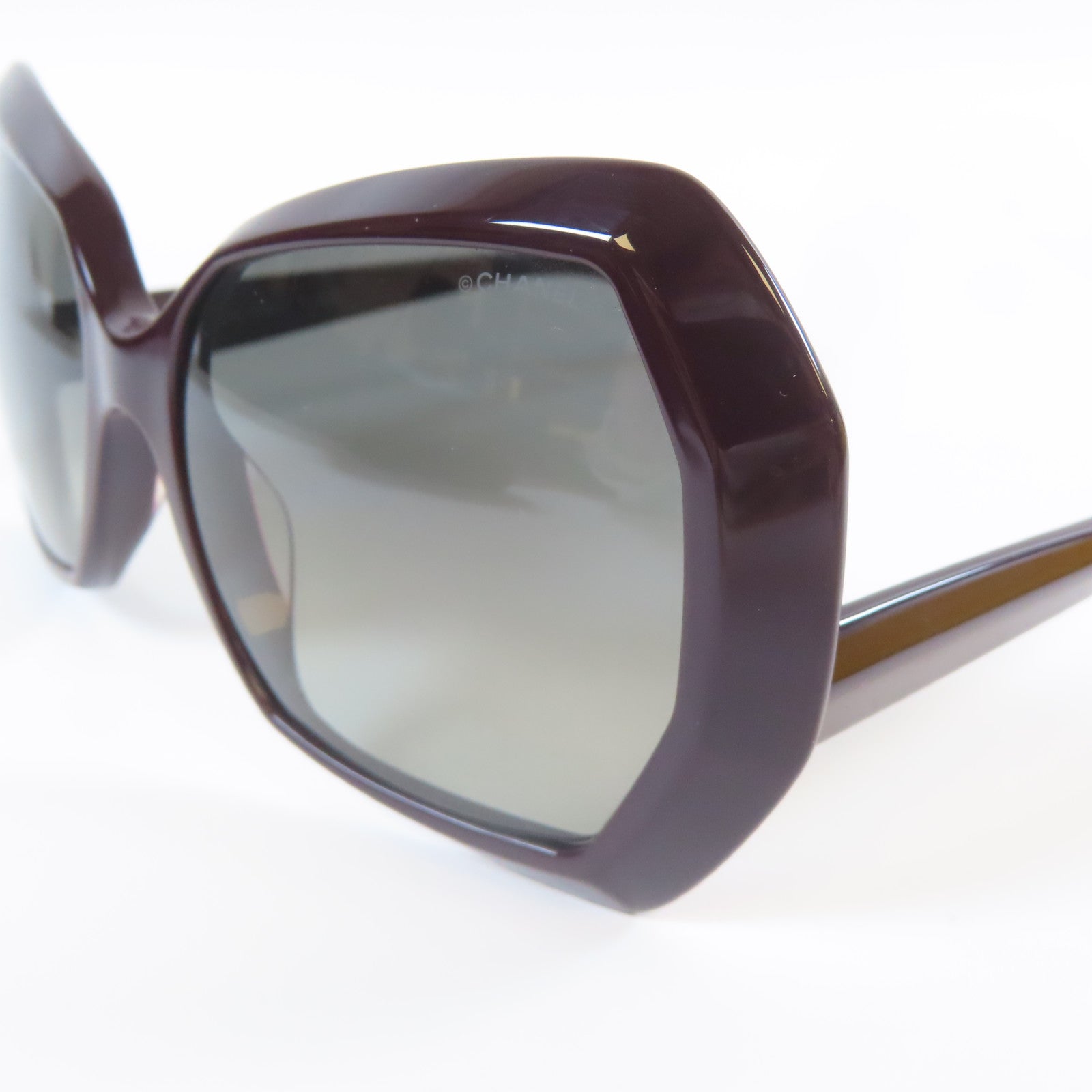 CHANEL 【激減優惠】PVC Sunglass太陽眼鏡深紅色