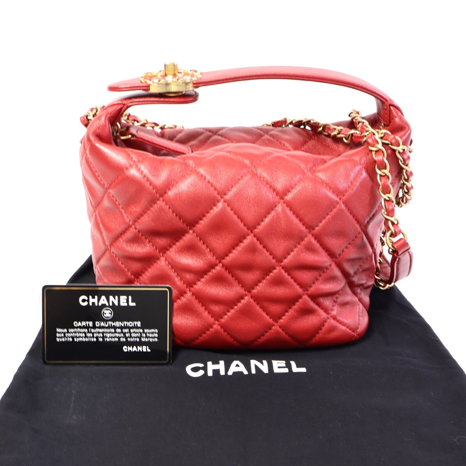 CHANEL 羊皮皮革2 Way Shoulder Bag 手挽肩背兩用袋