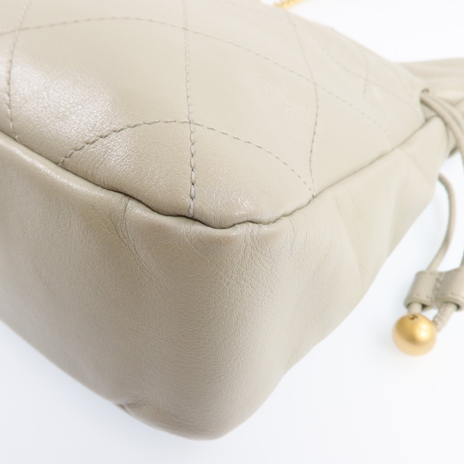 CHANEL 牛皮皮革Chain Shoulder Bag金扣鏈帶肩背袋