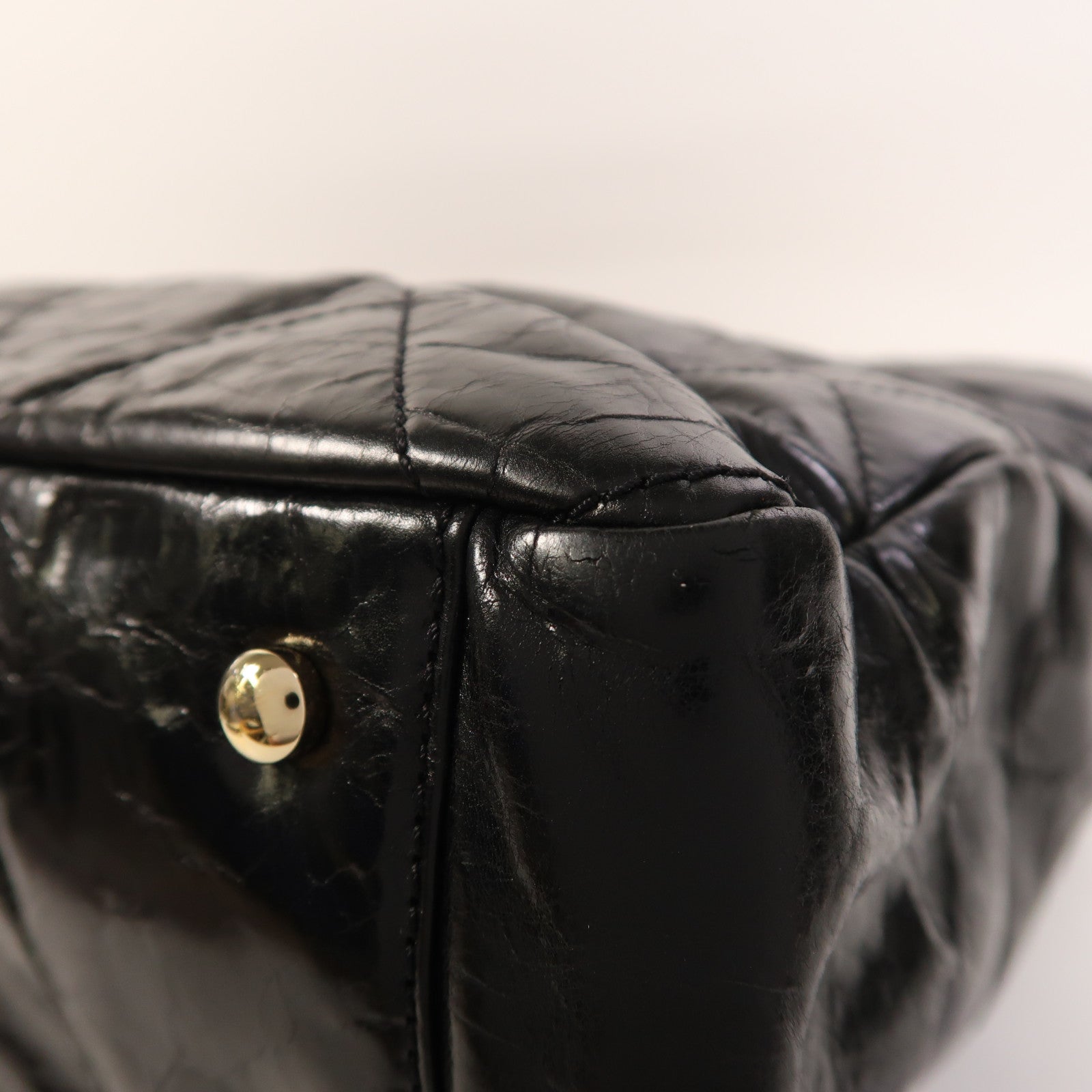 CHANEL 牛皮皮革/羊皮皮革Classic Portobello Tote金扣手挽肩背兩用袋