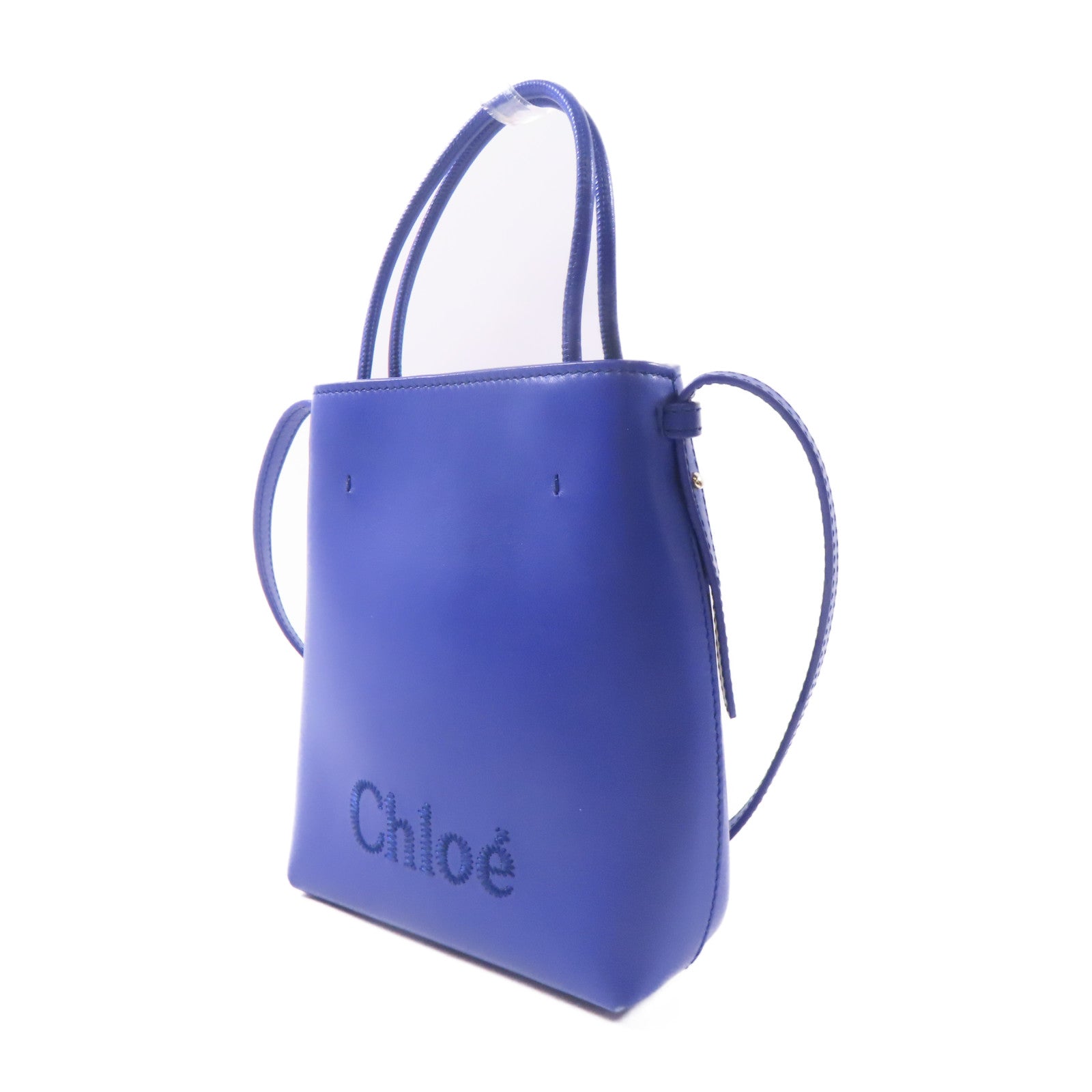 Chloe 牛皮皮革Shoulder Bag手挽肩背兩用袋藍色