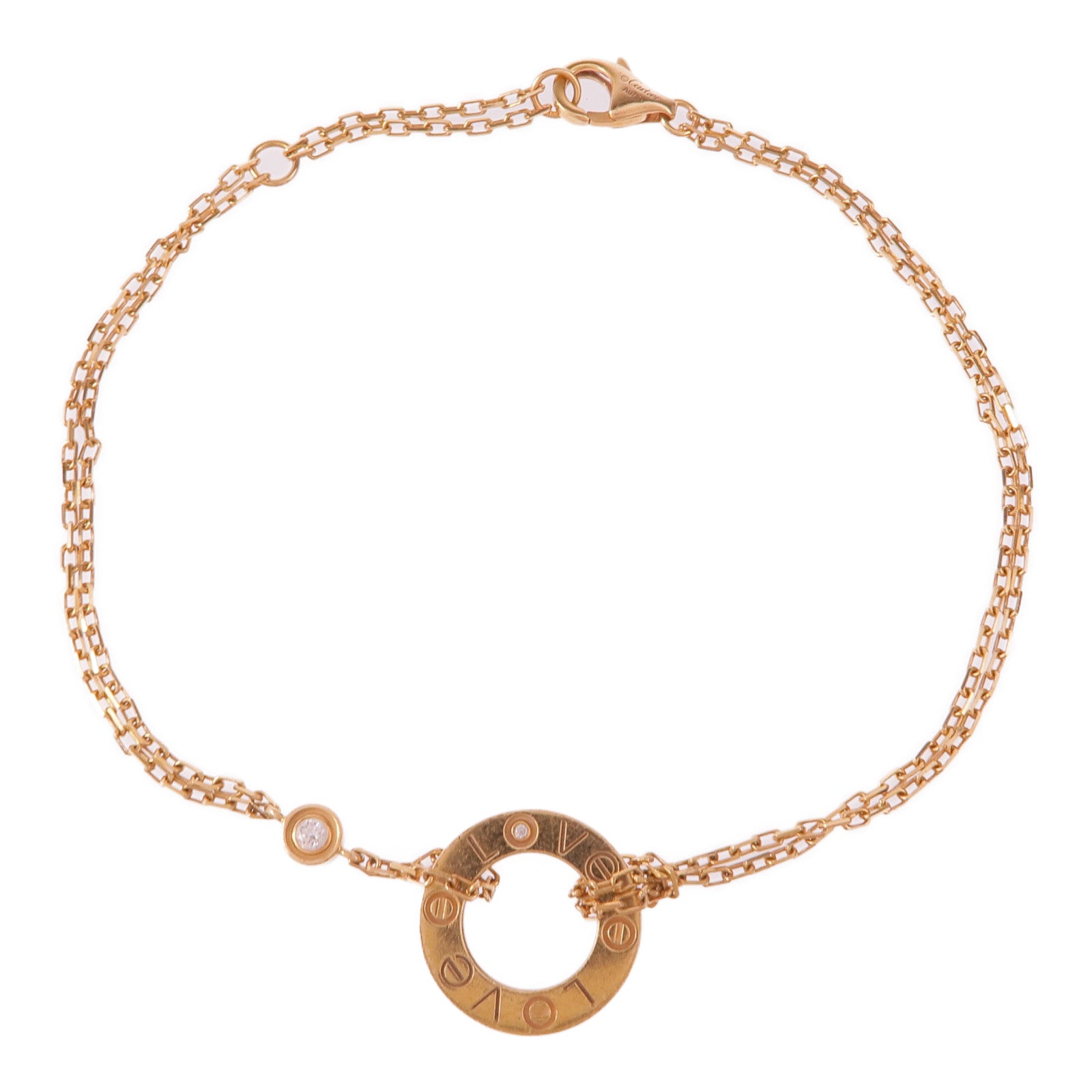 CARTIER 18K玫瑰金Love Bracelet手鏈