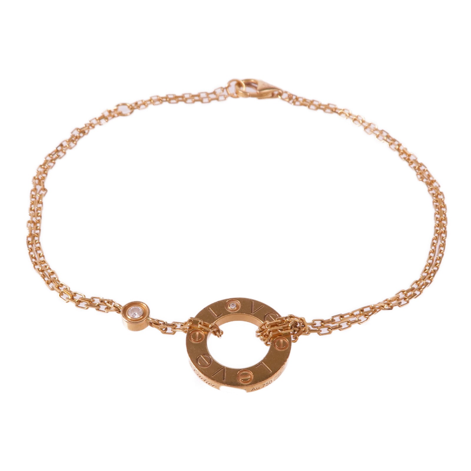 CARTIER 18K玫瑰金Love Bracelet手鏈
