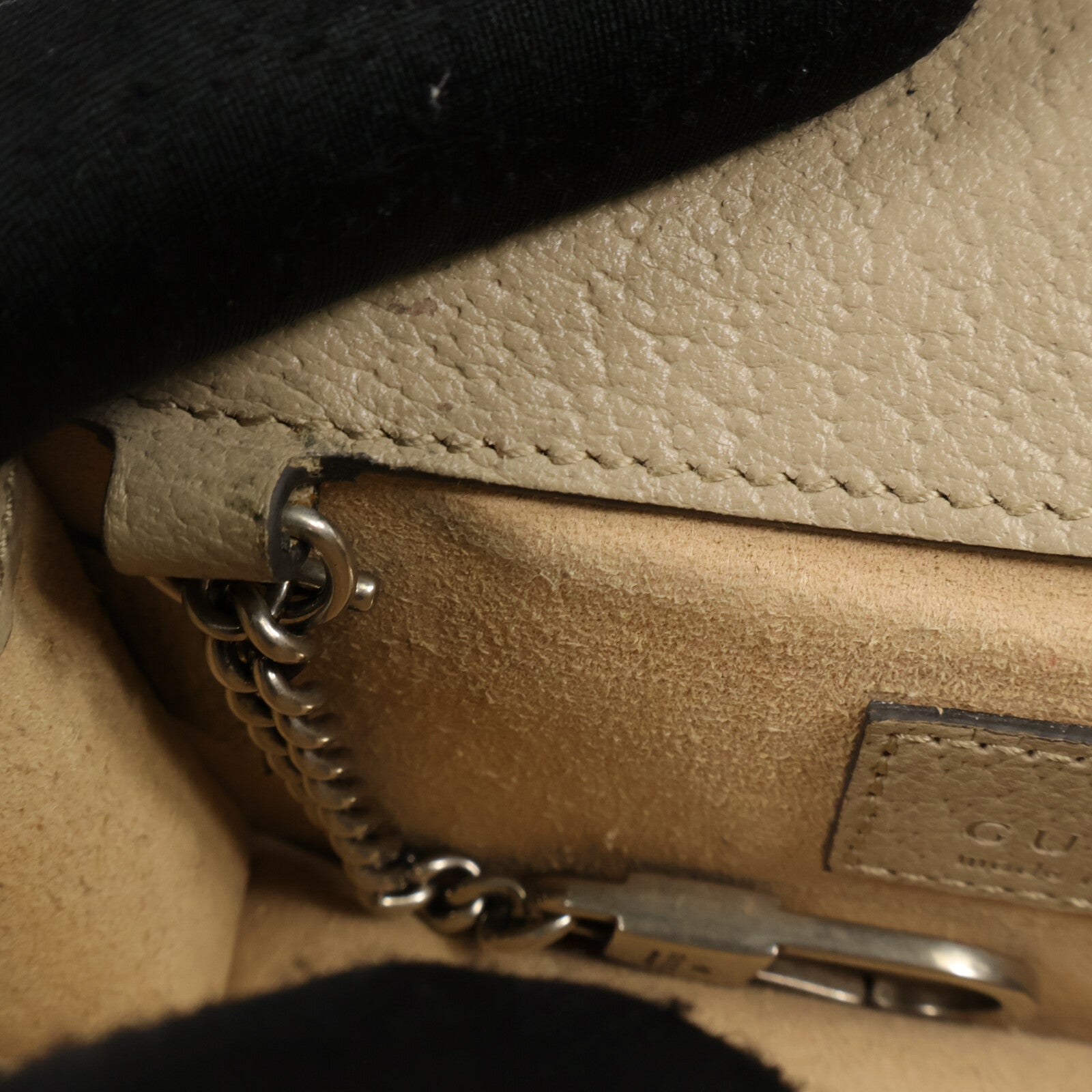 GUCCI 塗層帆布Dionysus Super Mini Bag鏈帶肩背袋