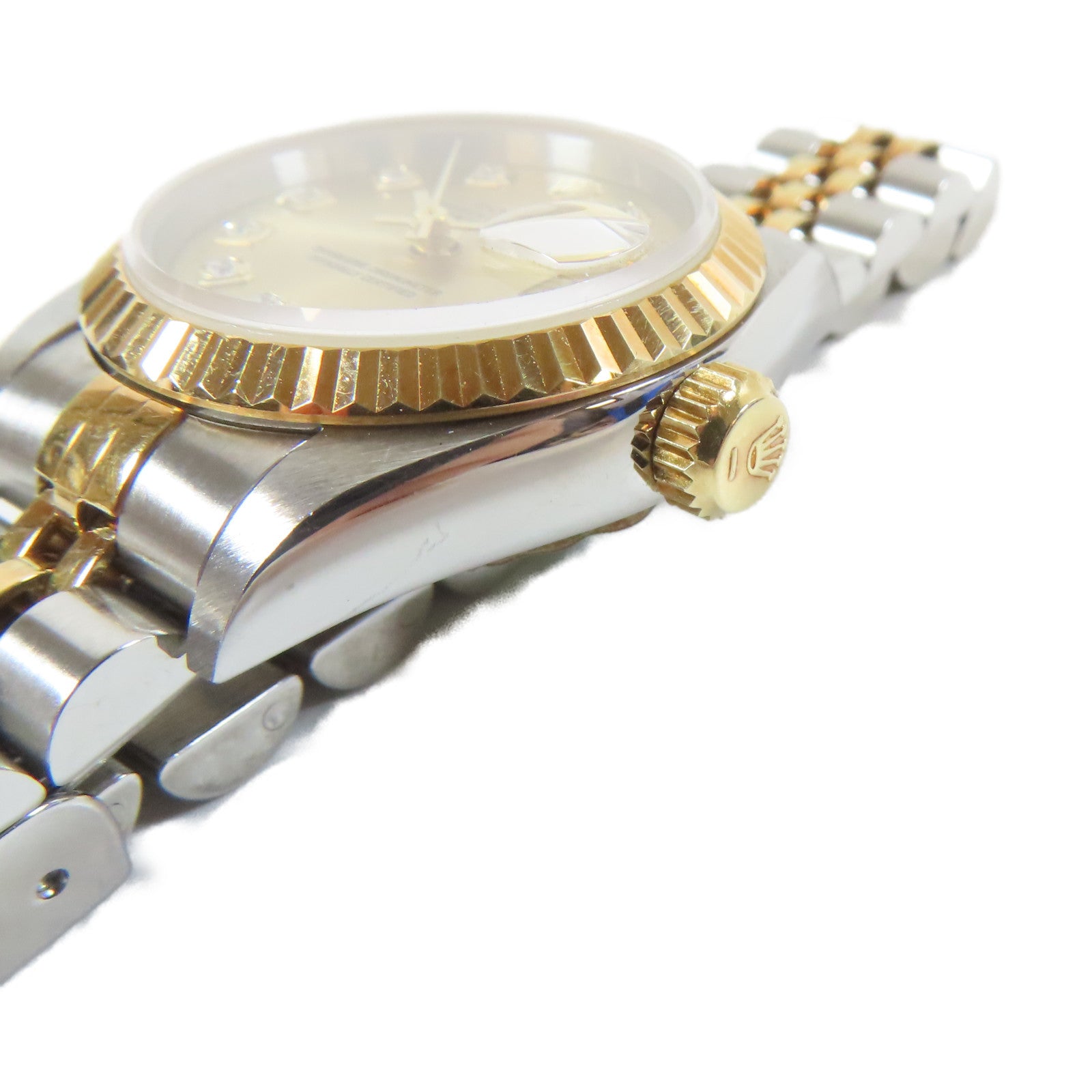 ROLEX Datejust 26mm 18K黃金/不鏽鋼手錶自動機芯金色