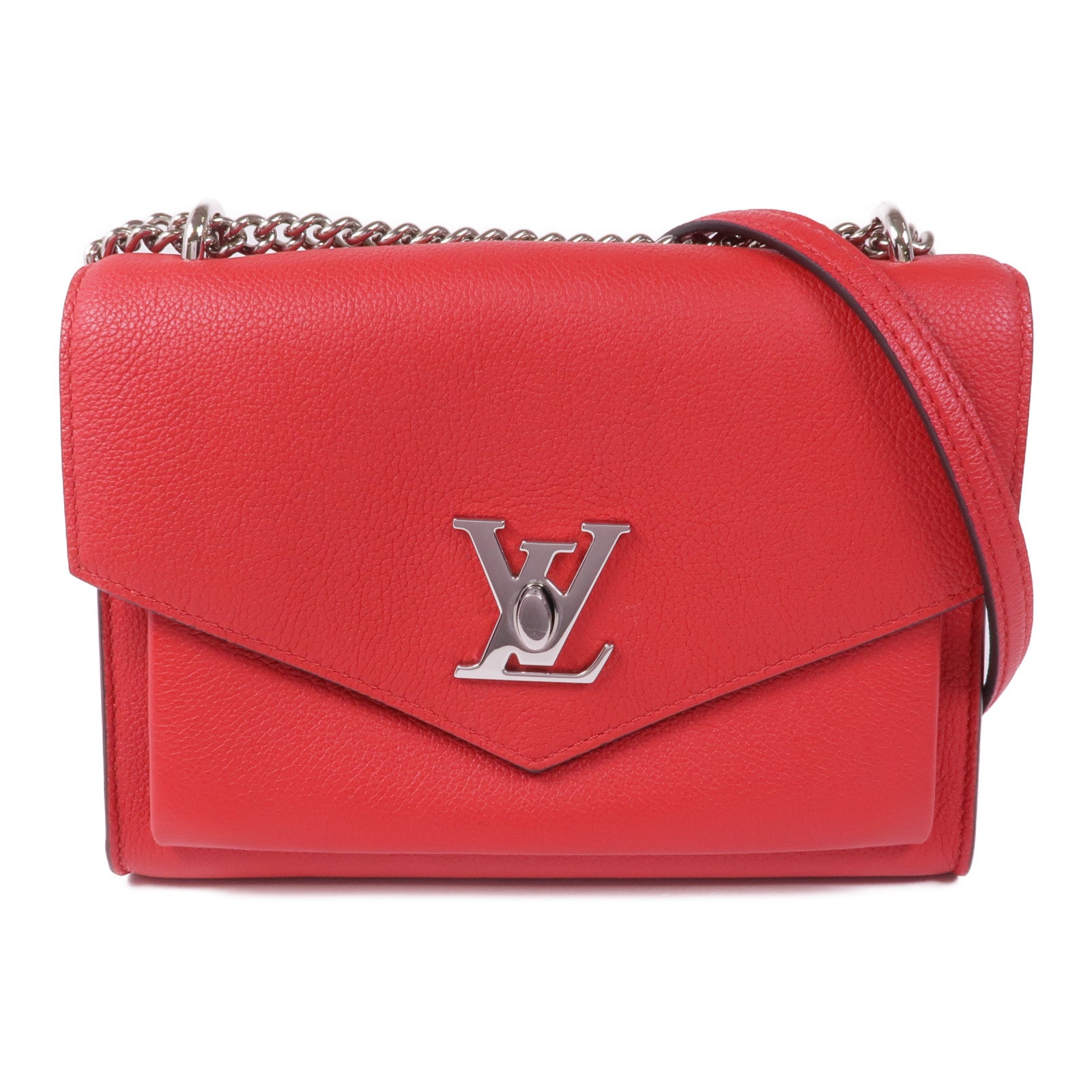LOUIS VUITTON 【激減優惠】牛皮皮革My Lockme BB銀扣鏈帶肩背袋