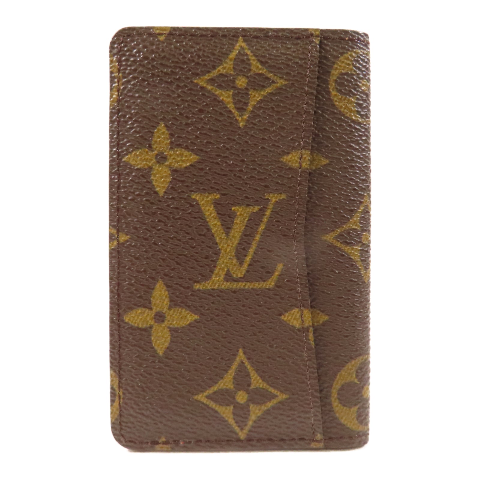 LOUIS VUITTON Monogram Pocket Card Case卡片套啡色