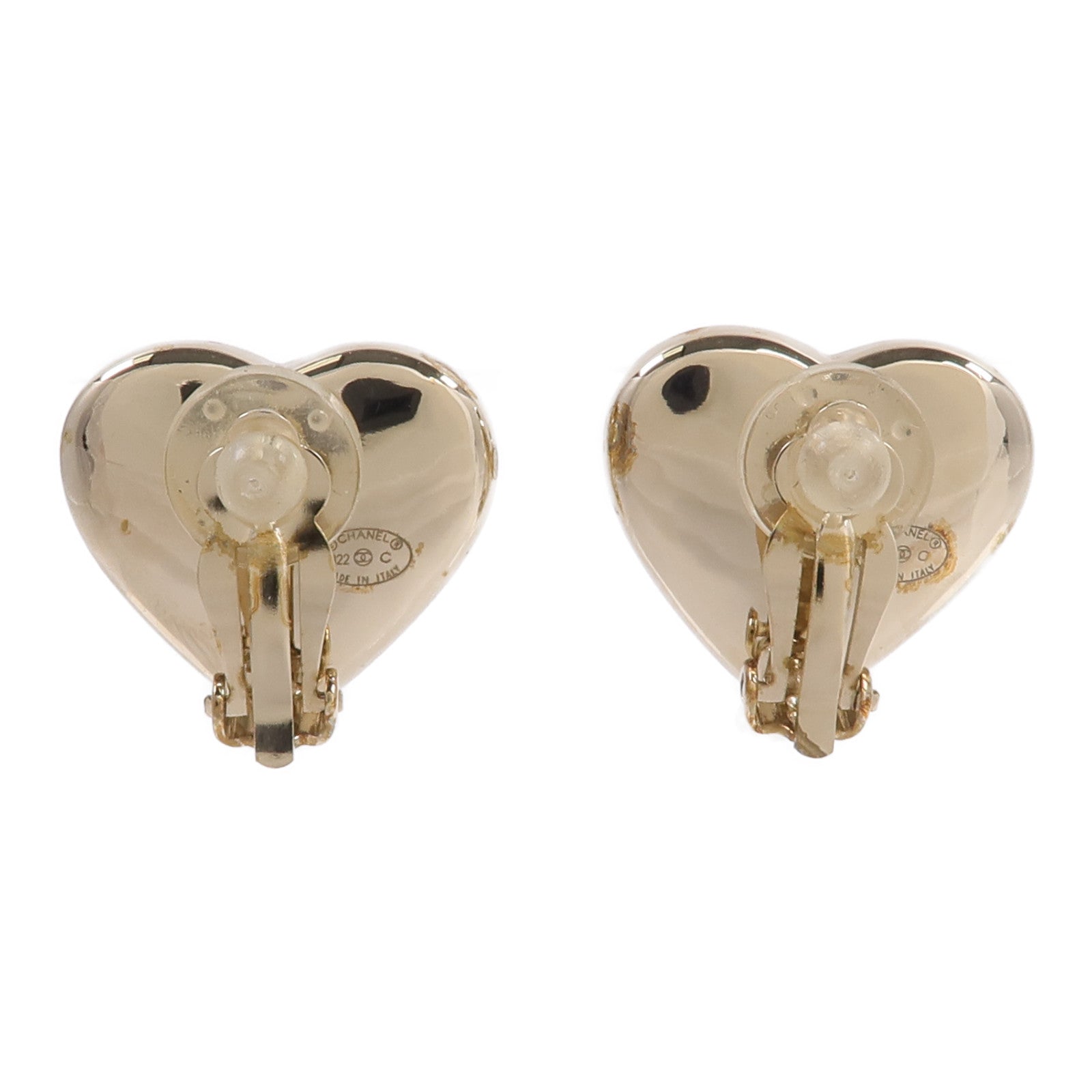 CHANEL 金屬Heart Clip On Earrings耳環
