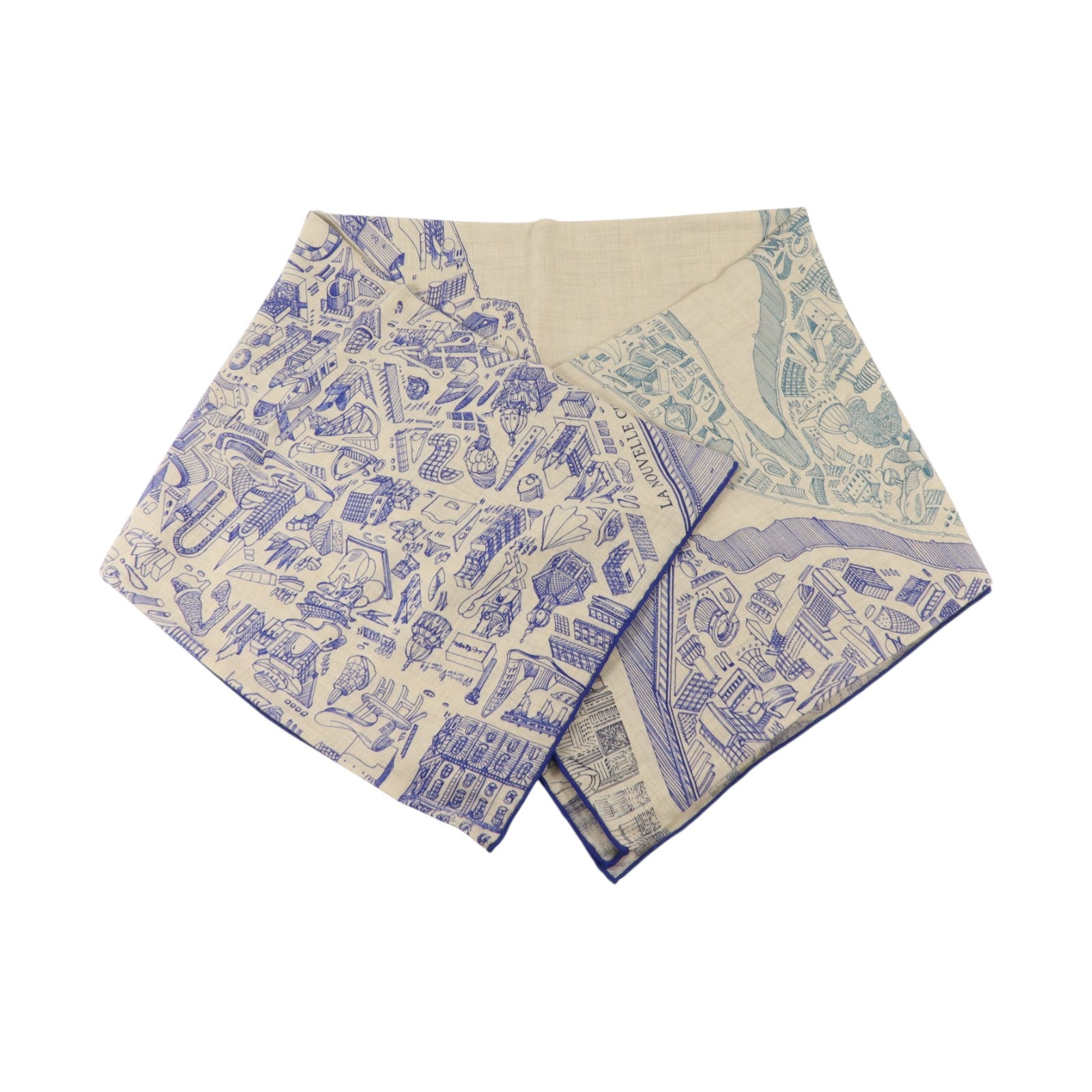 HERMES 羊絨/絲質Scarf 140X140絲巾