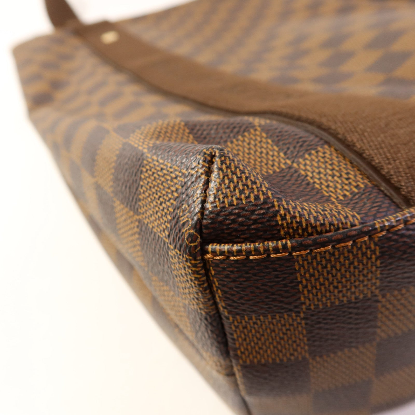 LOUIS VUITTON Damier Beaubourg金扣肩背袋/手挽袋棕色