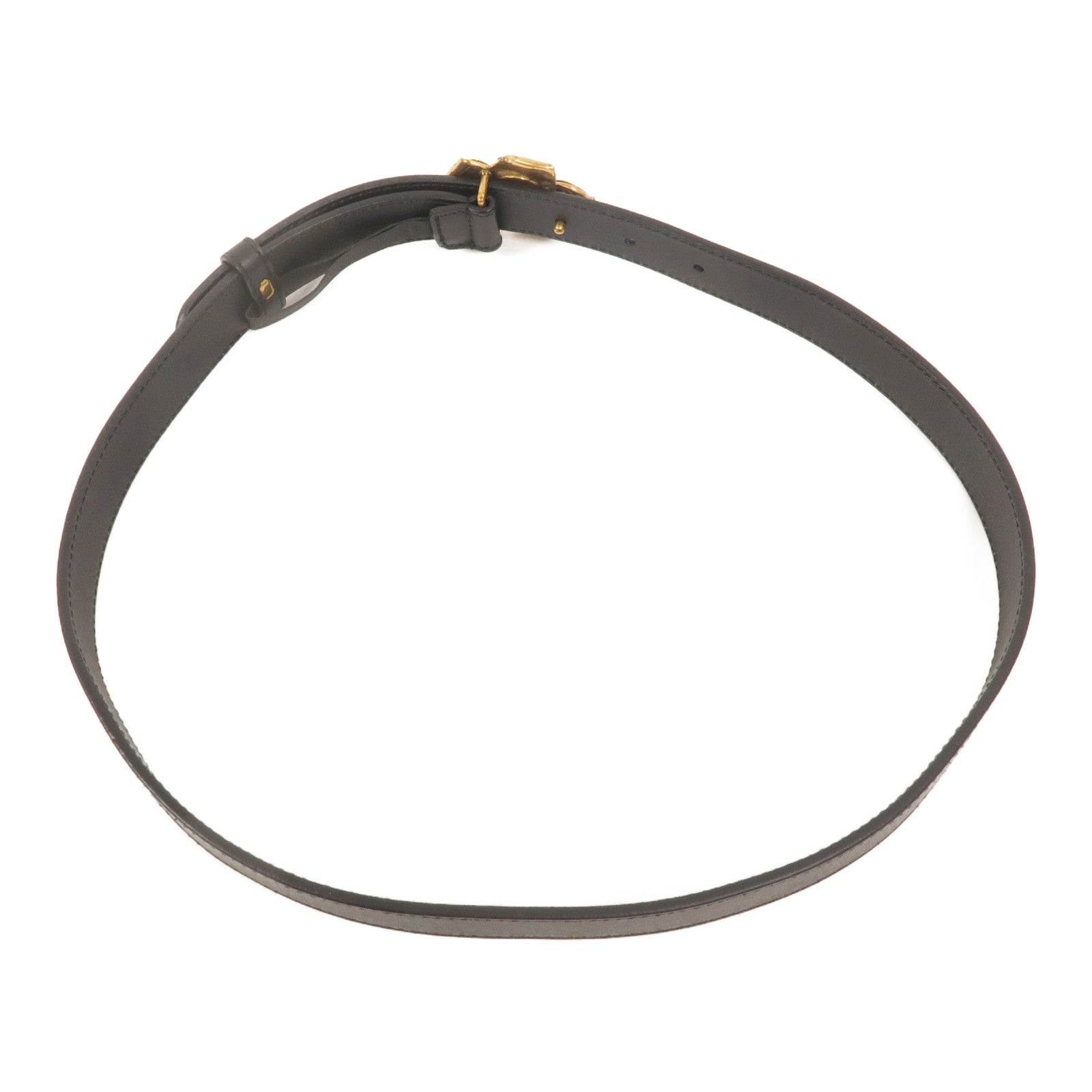 GUCCI 牛皮皮革Metal Flower Leather Belt皮帶
