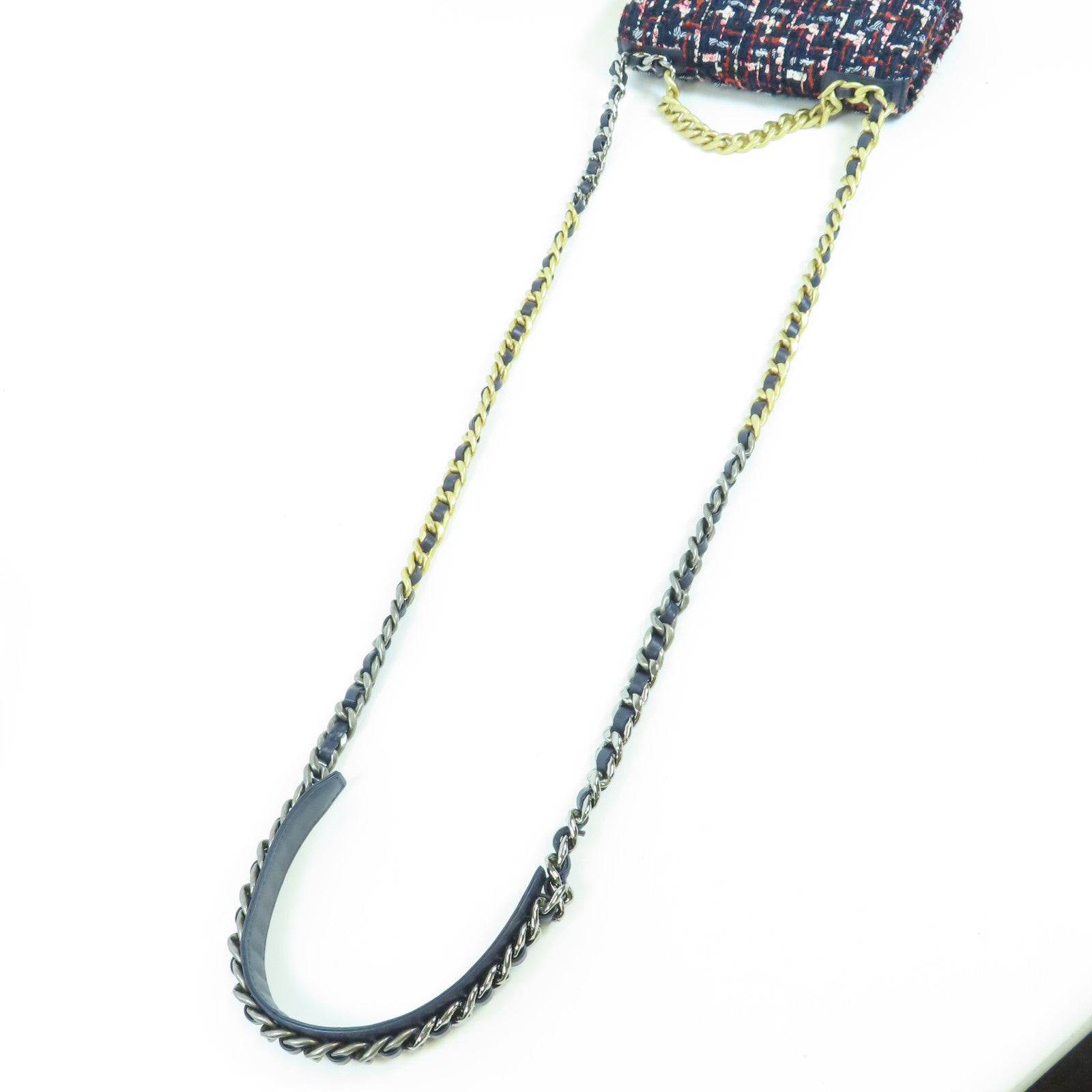 CHANEL Tweed 19 WOC金扣手挽肩背兩用袋