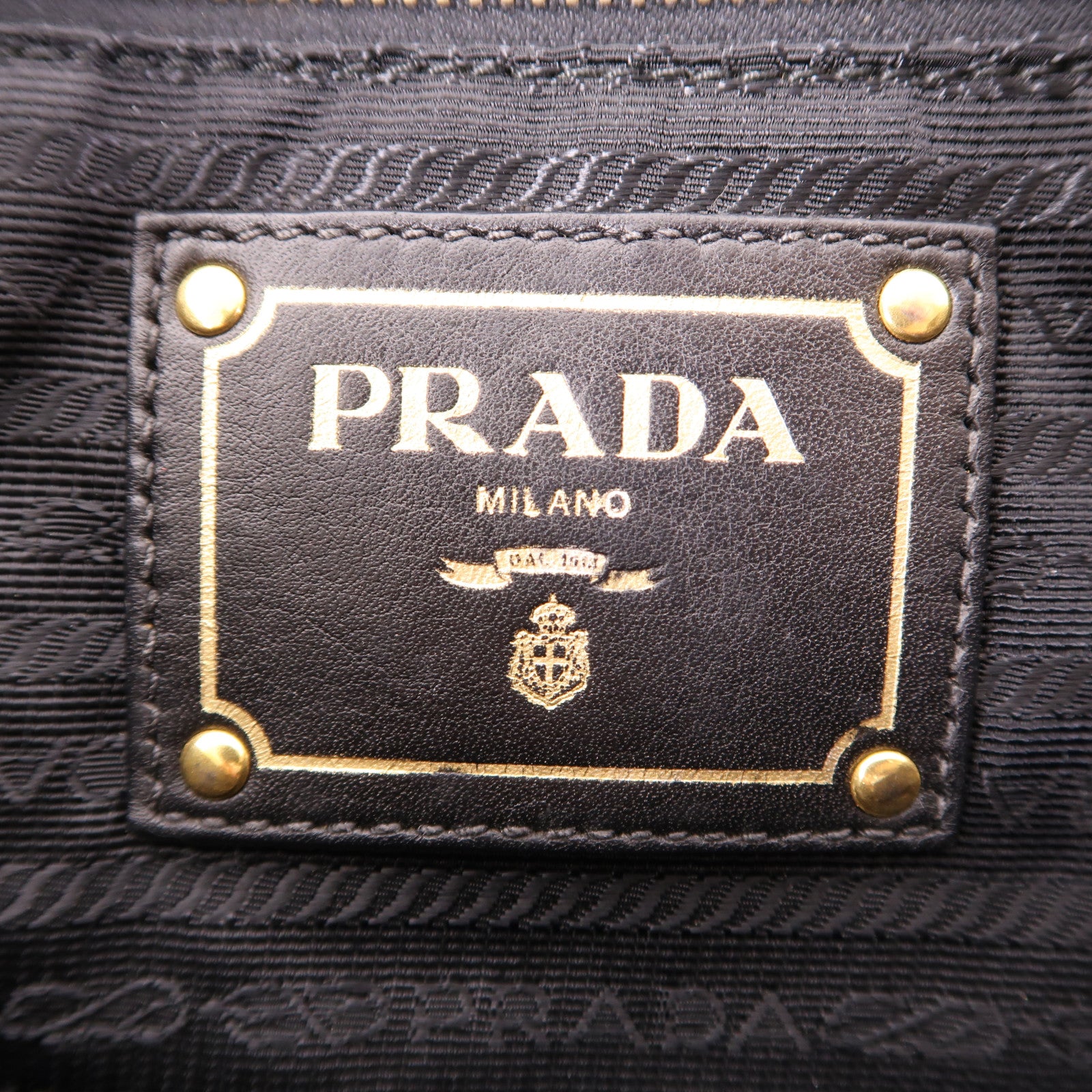PRADA 尼龍Shoulder Bag金扣手挽肩背兩用袋