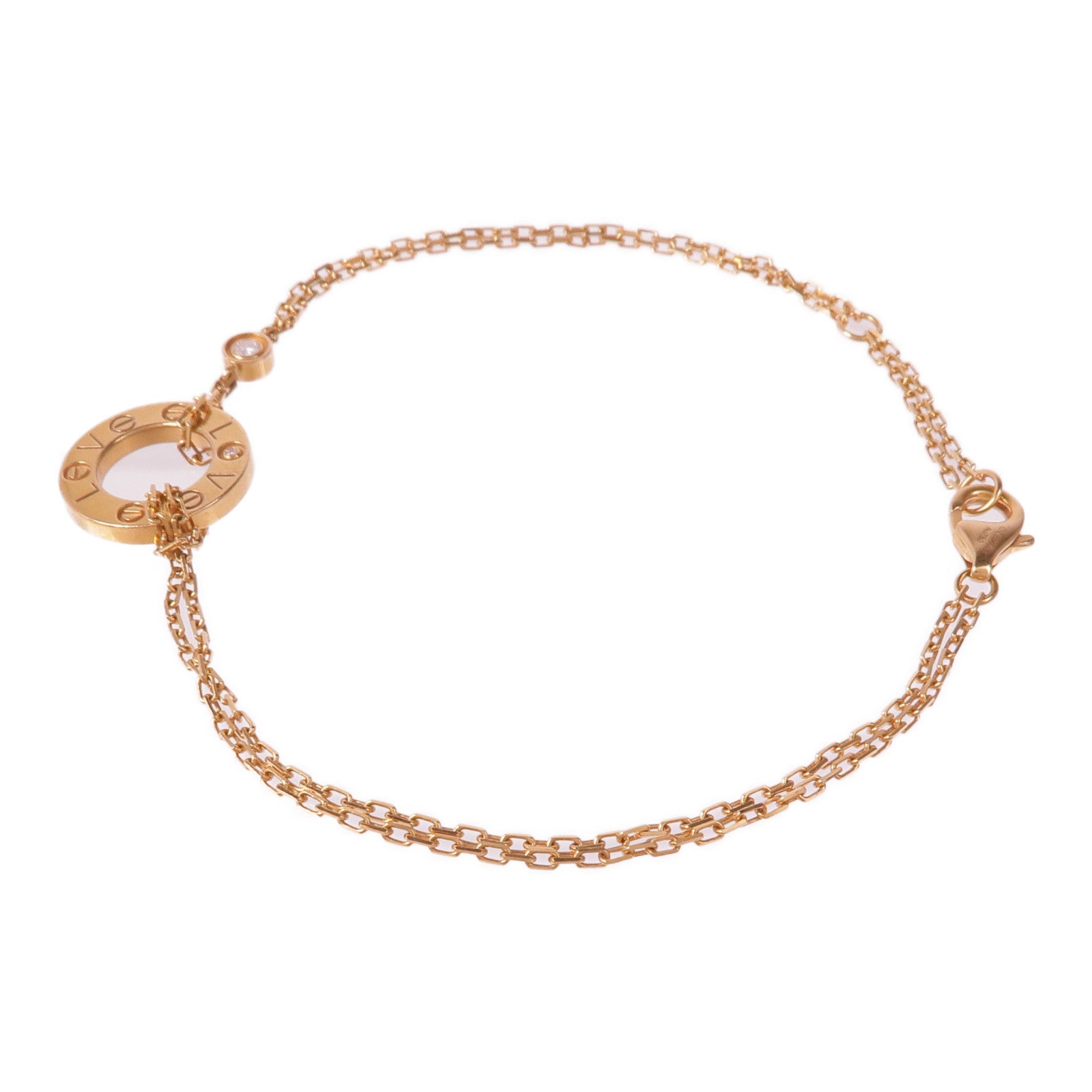 CARTIER 18K玫瑰金Love Bracelet手鏈