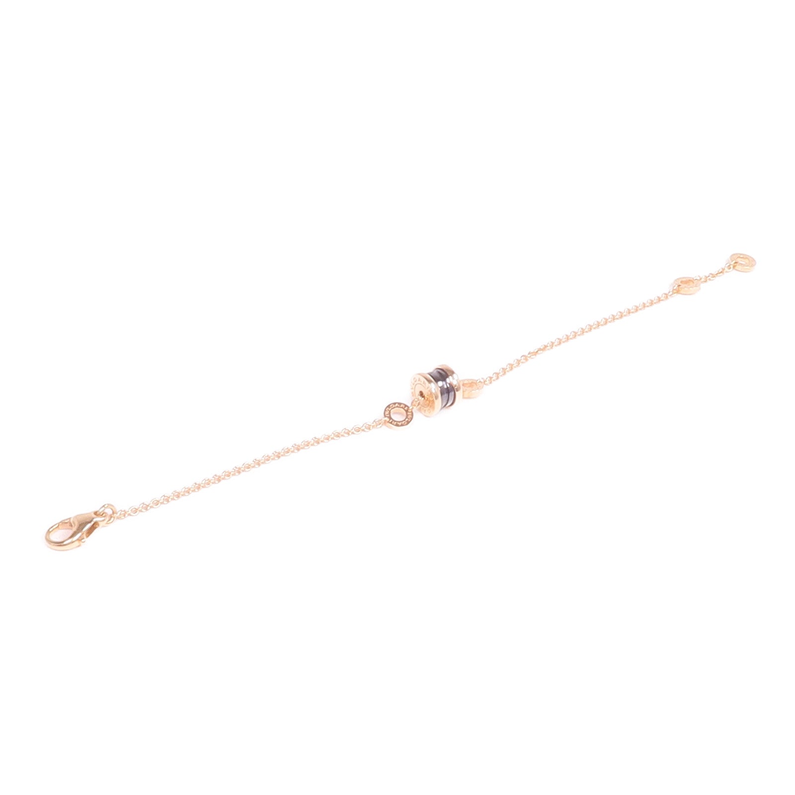 BVLGARI 18K玫瑰金/陶瓷B.zero 1 Bracelet手鏈