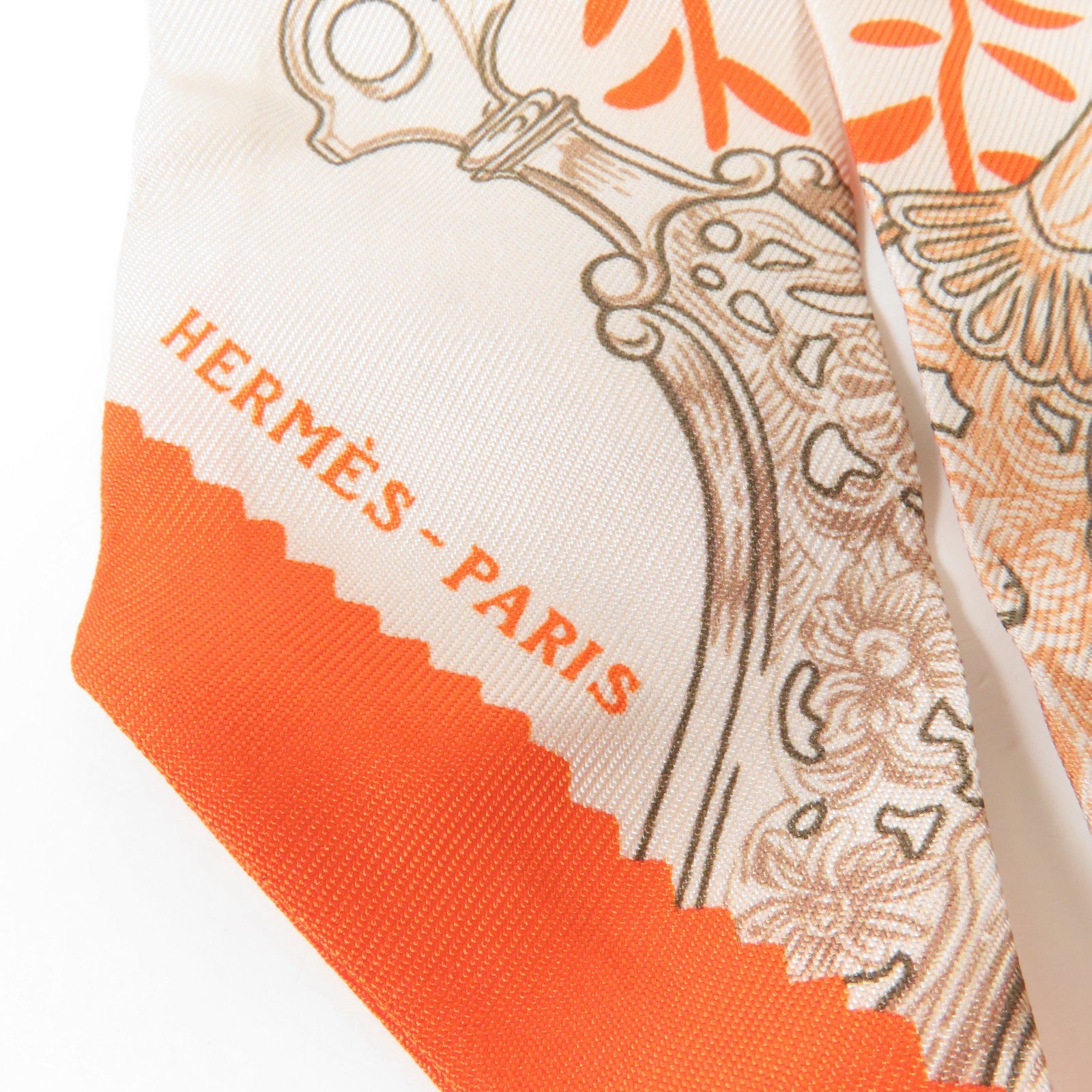 HERMES 絲質Twilly絲巾