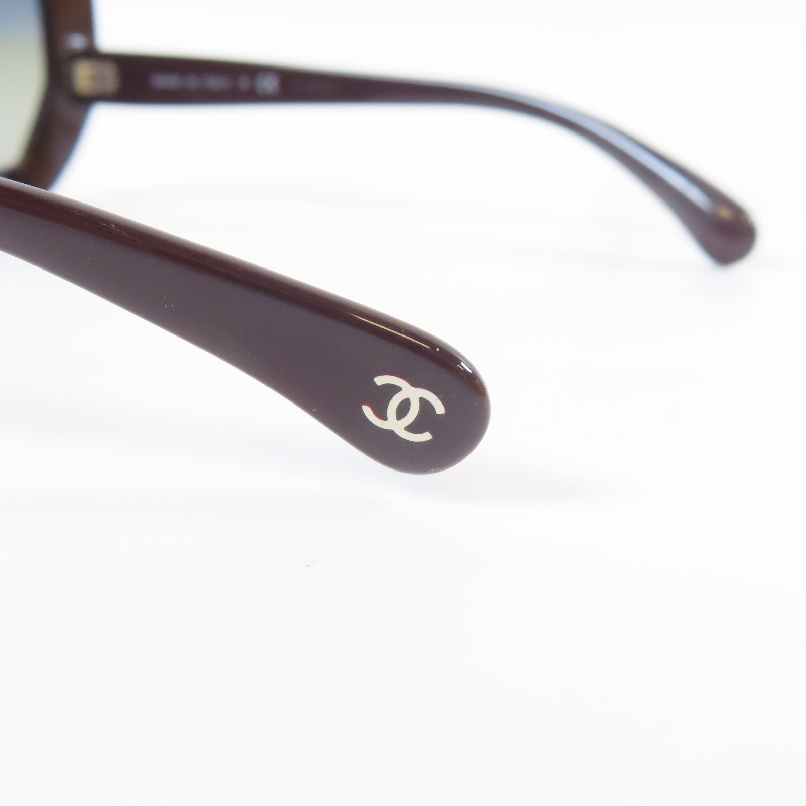 CHANEL 【激減優惠】PVC Sunglass太陽眼鏡深紅色