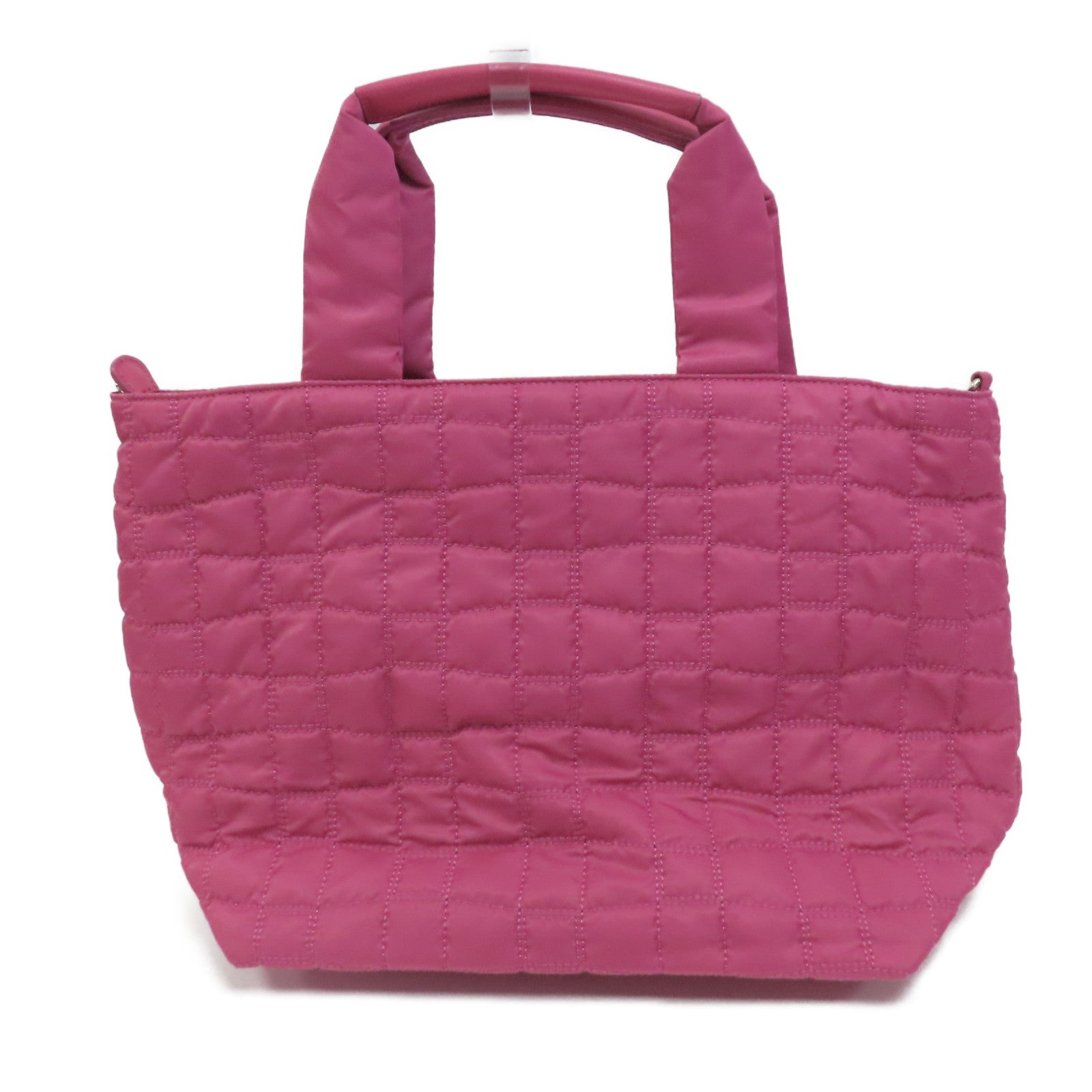 ANTEPRIMA 尼龍Tote Bag銀扣手挽肩背兩用袋粉紅色