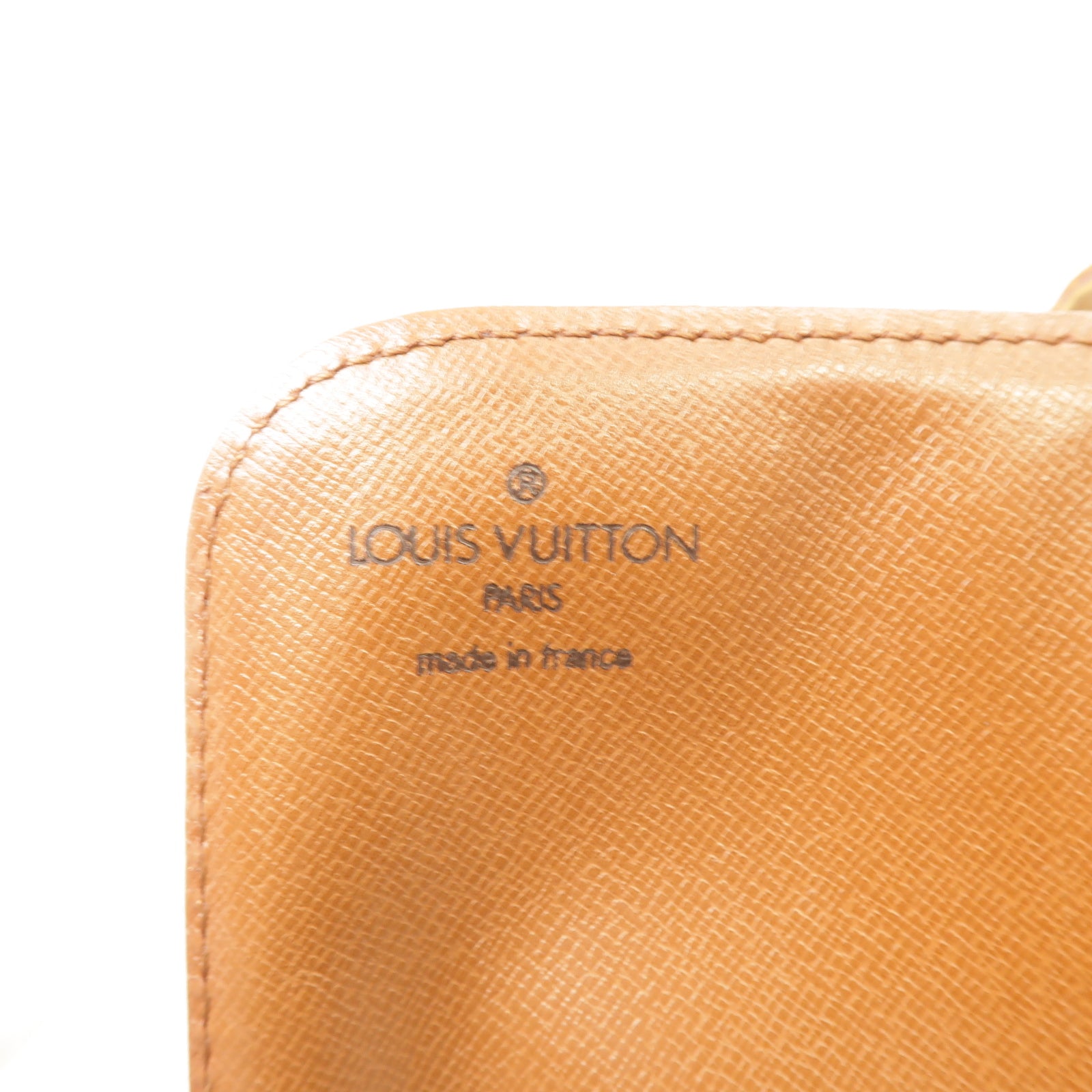 LOUIS VUITTON Monogram Cartouchiere金扣肩背袋棕色