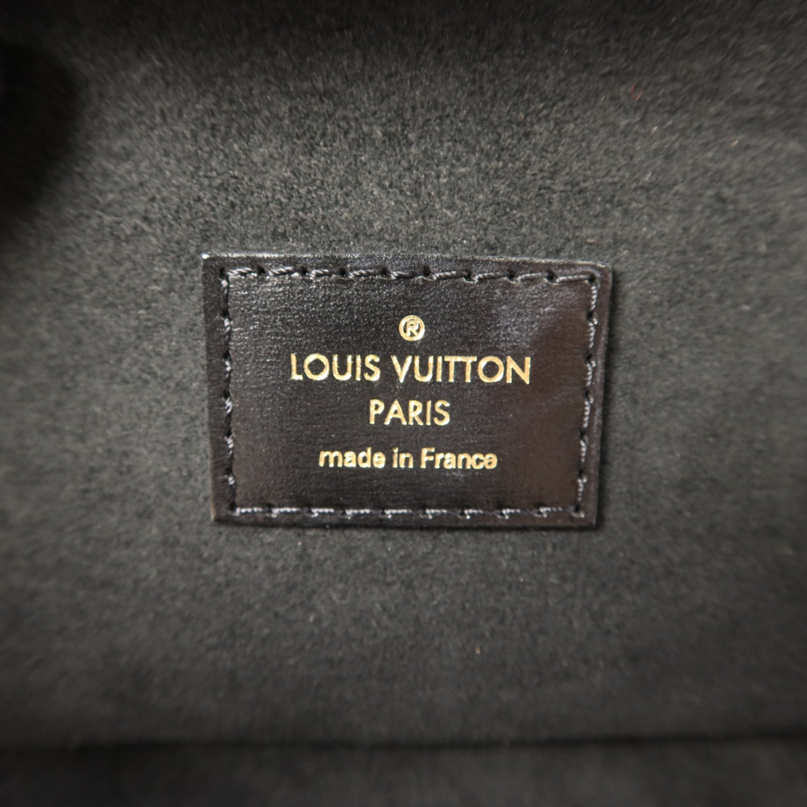 LOUIS VUITTON Monogram Reverse Vanity PM金扣手挽肩背兩用袋棕色