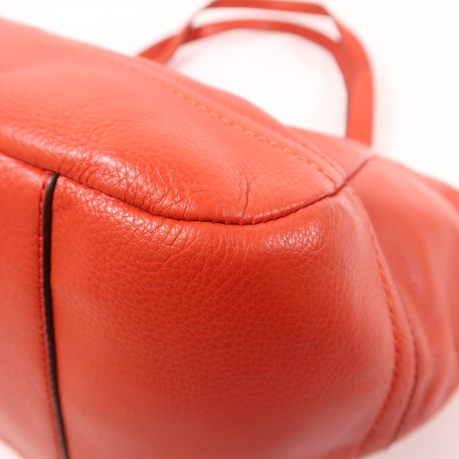 COACH 牛皮皮革Tote Bag銀扣手挽袋