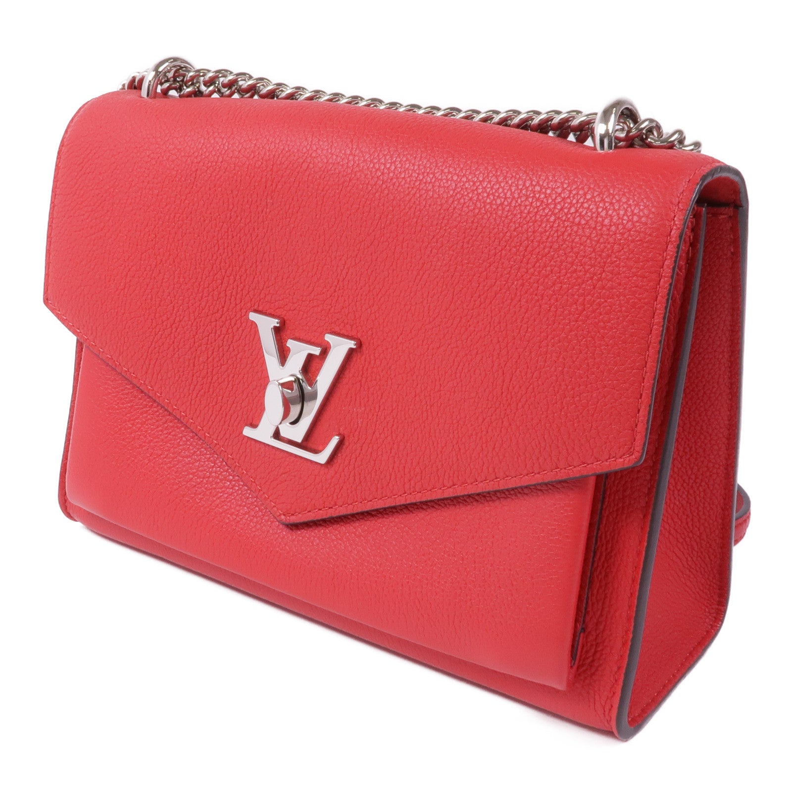 LOUIS VUITTON 【激減優惠】牛皮皮革My Lockme BB銀扣鏈帶肩背袋