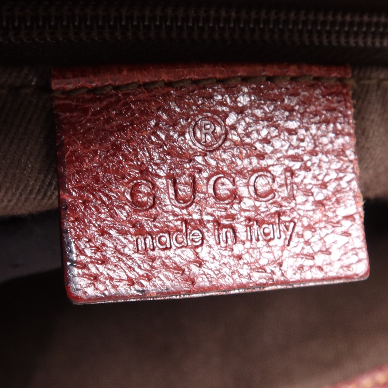 GUCCI 帆布Tote Bag銀扣肩背袋