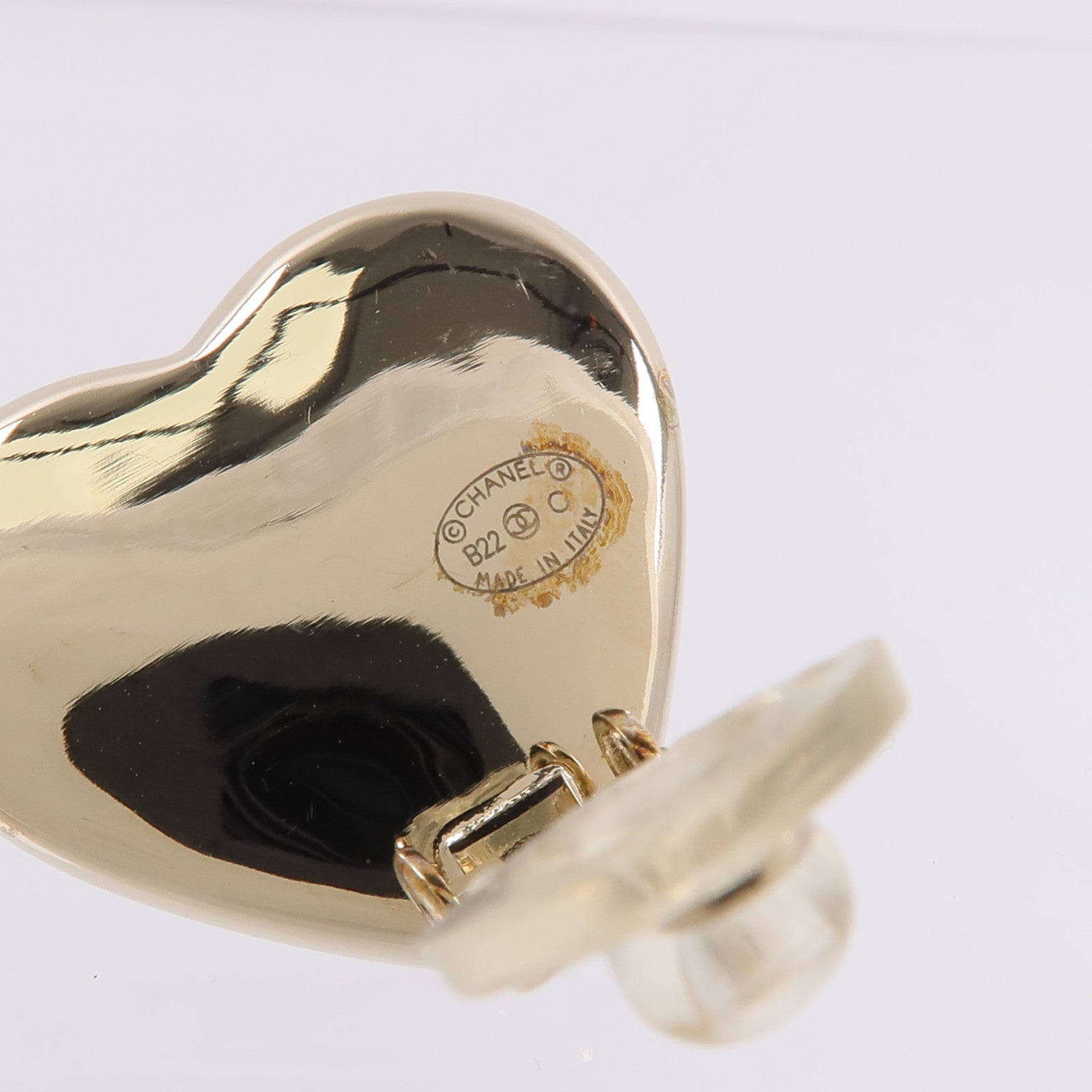 CHANEL 金屬Heart Clip On Earrings耳環