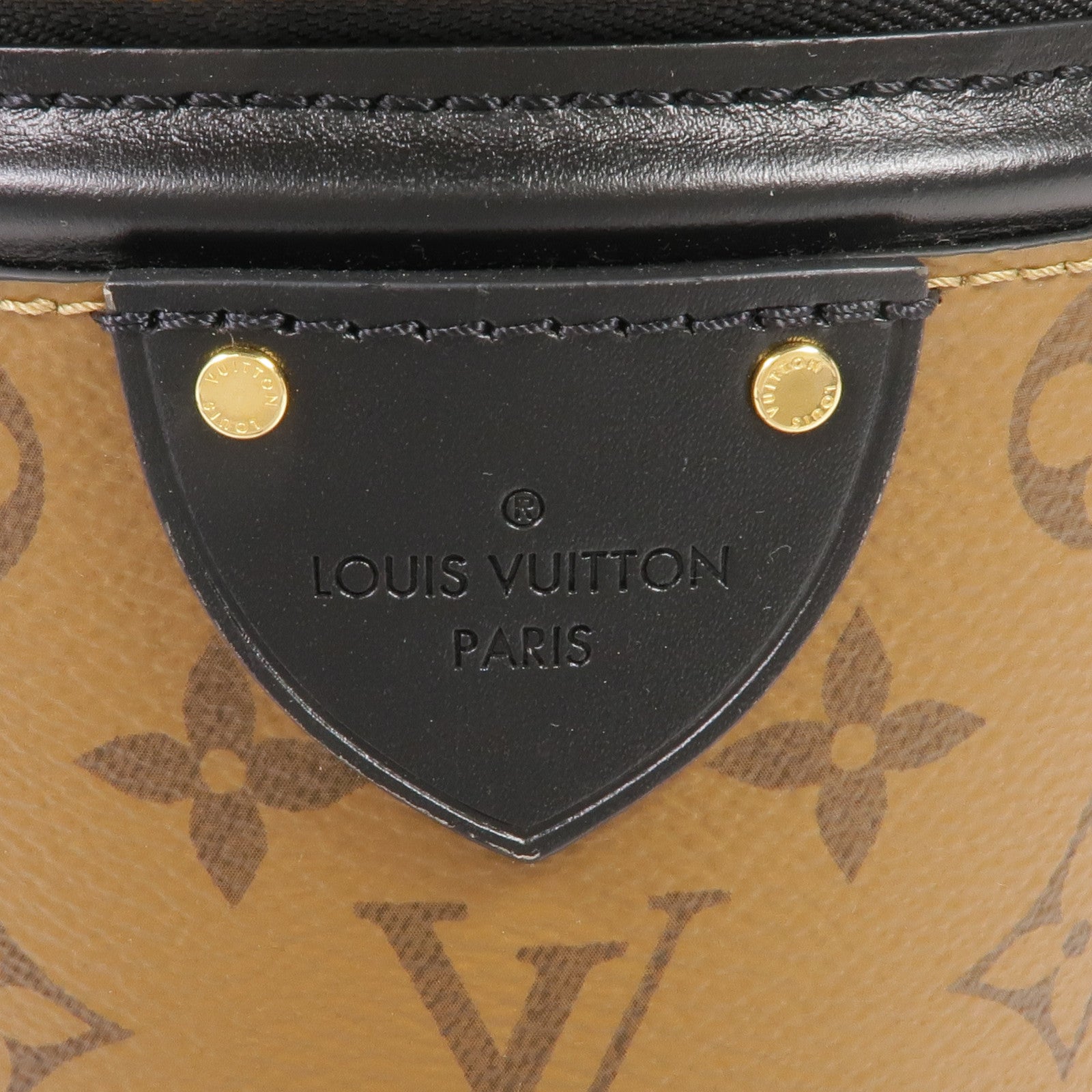 LOUIS VUITTON Monogram Reverse Cannes金扣手挽肩背兩用袋