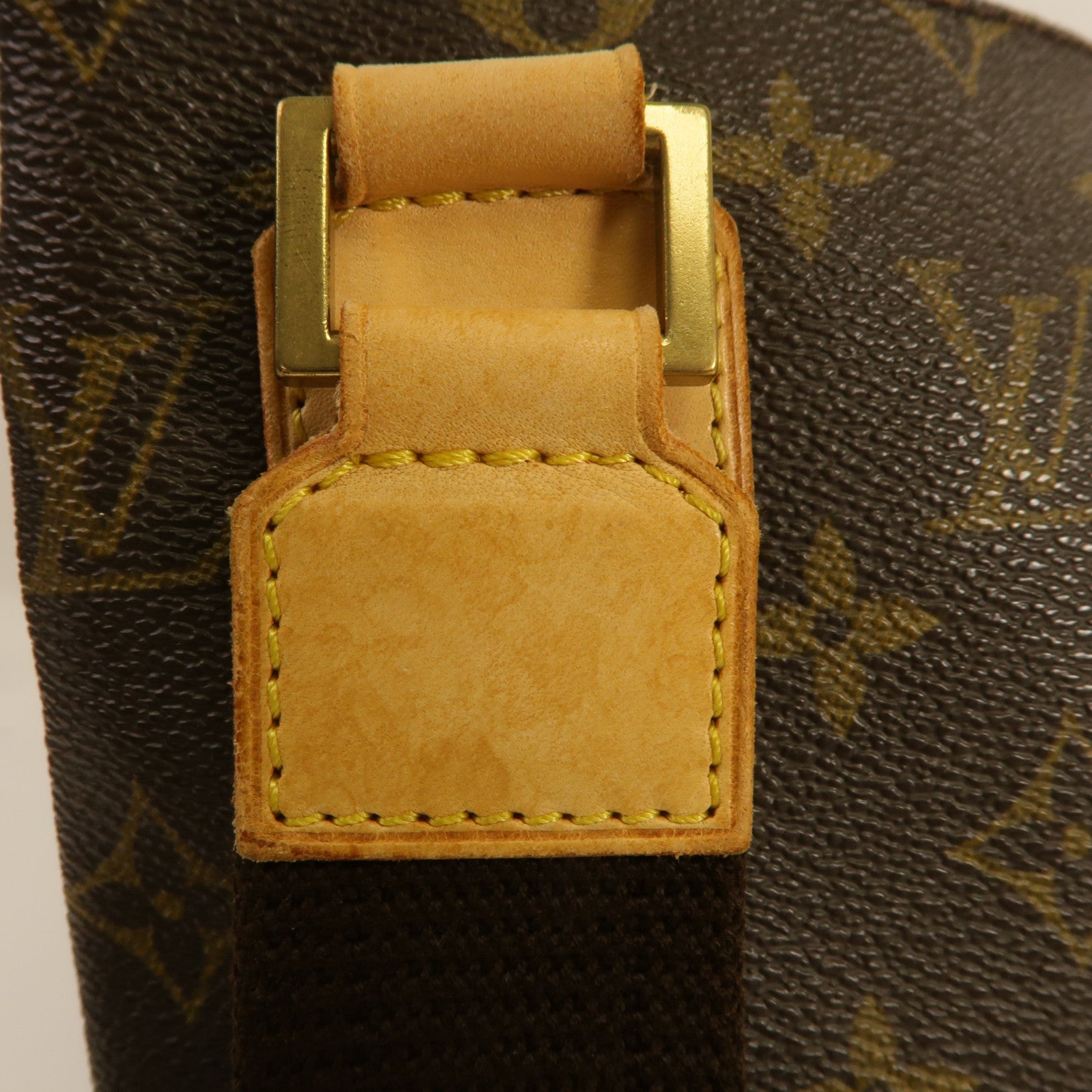 LOUIS VUITTON Monogram Pochette Bosphore金扣肩背袋棕色