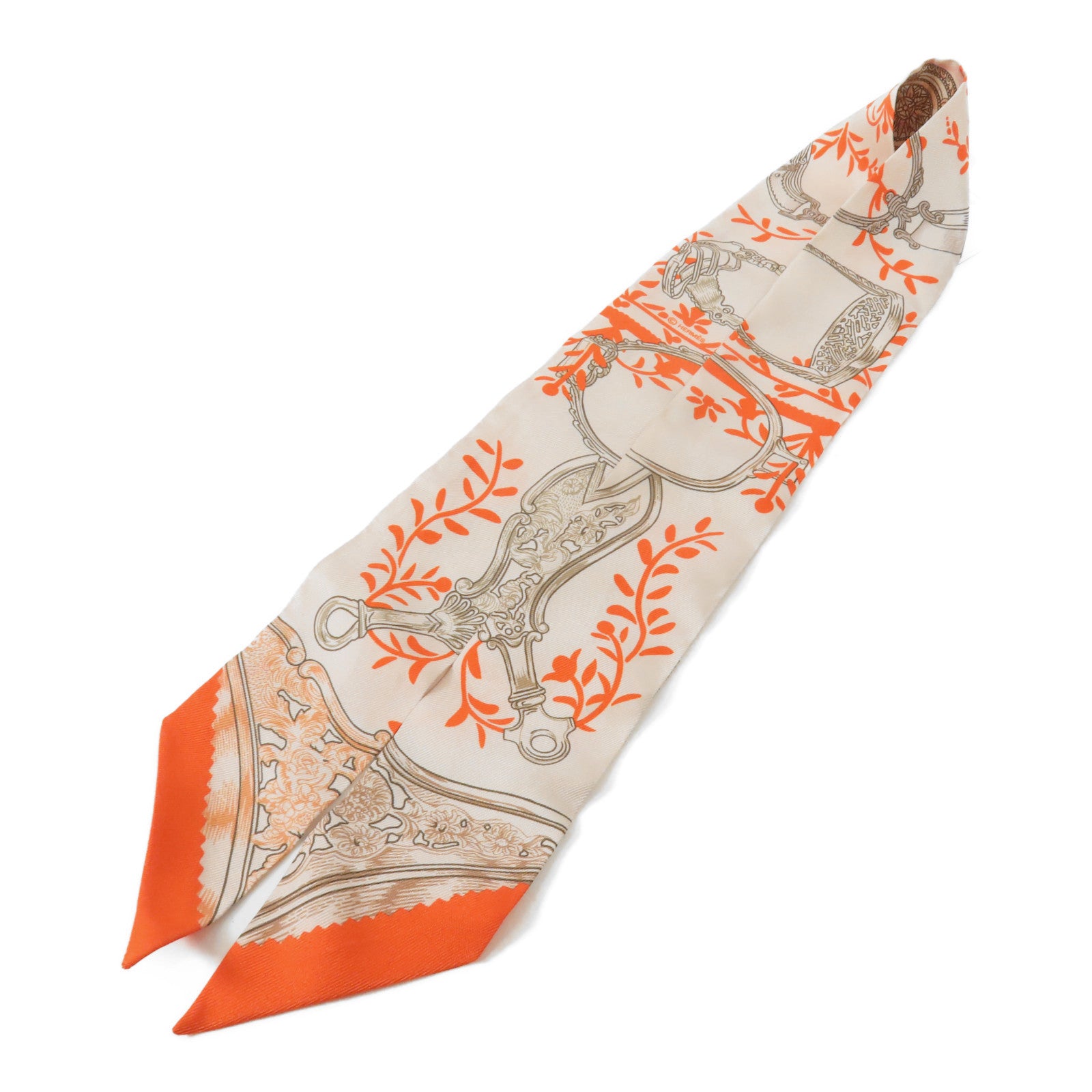 HERMES 絲質Twilly絲巾