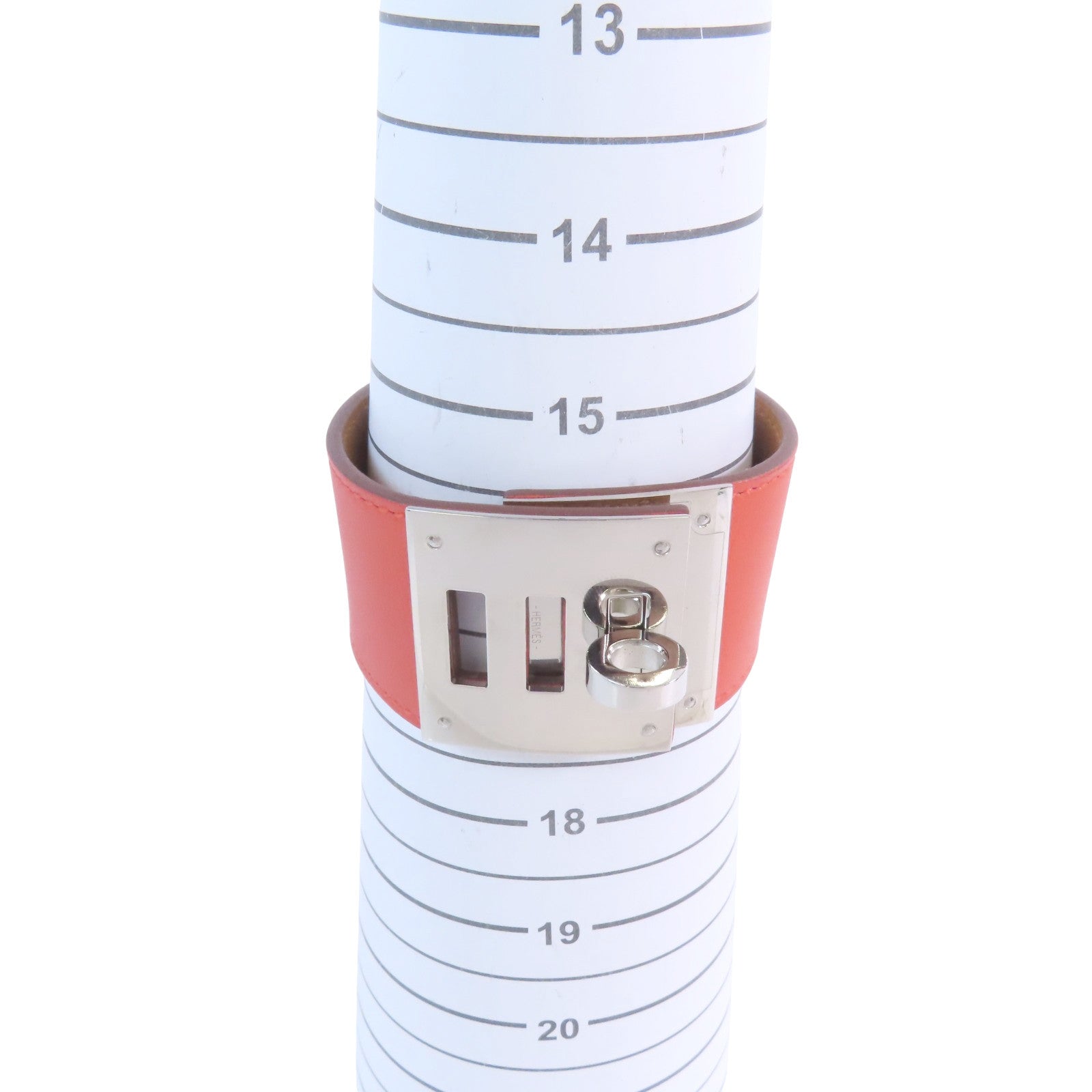 HERMES Swift皮革Kerry Dog Bracelet銀扣手鐲