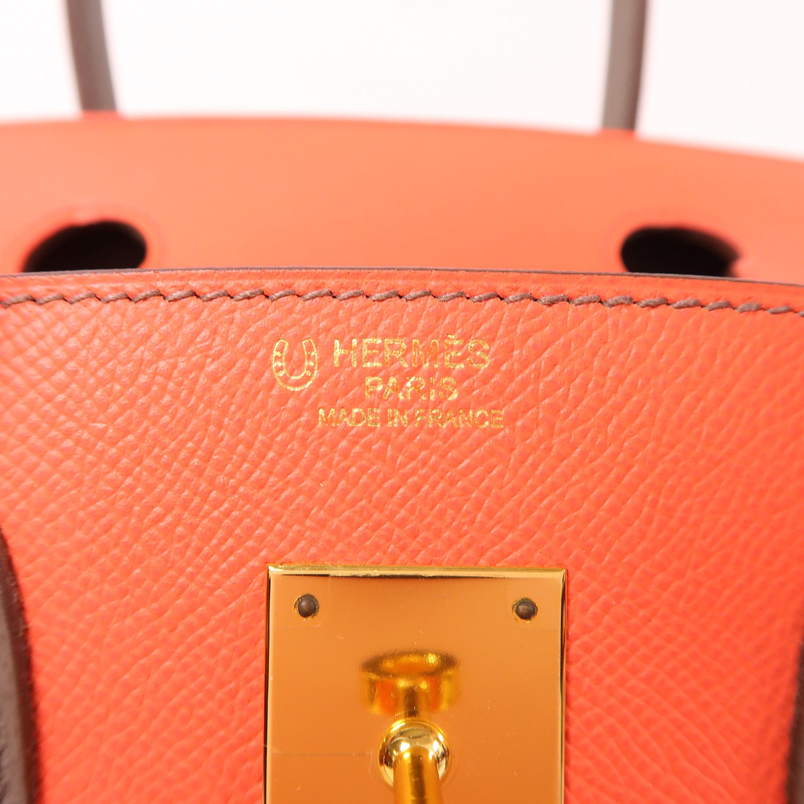 HERMES Epsom皮革Birkin 30金扣手挽袋