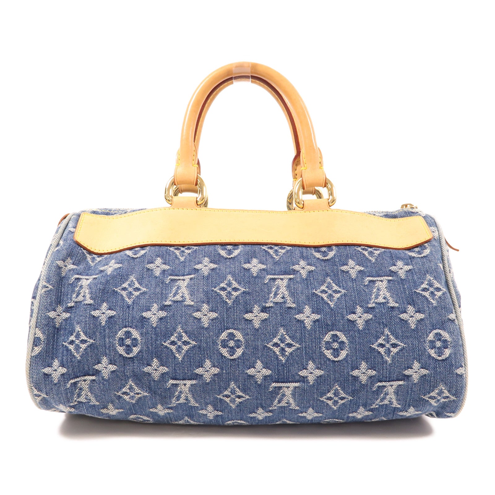 LOUIS VUITTON Monogram Denim Neo Speedy金扣手挽袋