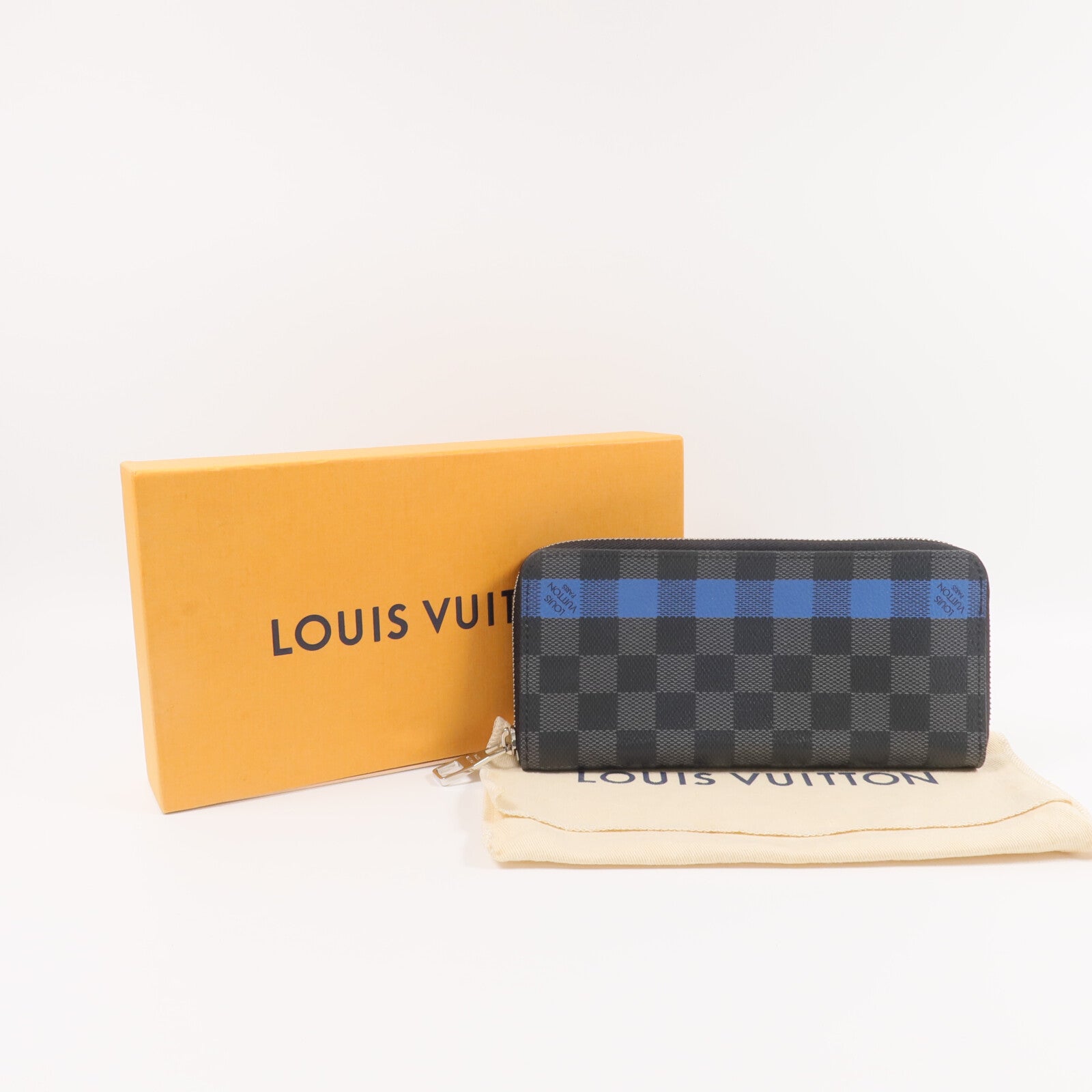 LOUIS VUITTON Damier Graphite Zippy Long Wallet長錢包
