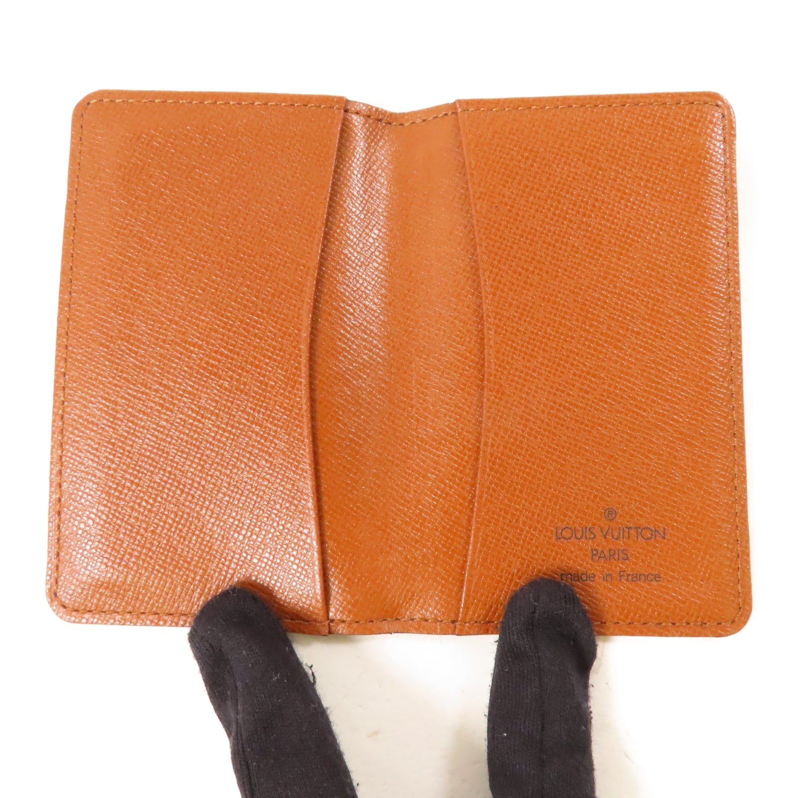 LOUIS VUITTON Monogram Pocket Card Case卡片套啡色