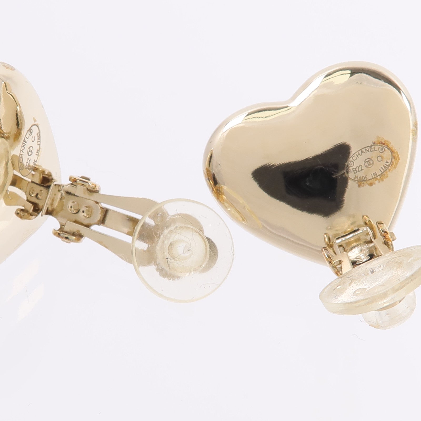 CHANEL 金屬Heart Clip On Earrings耳環