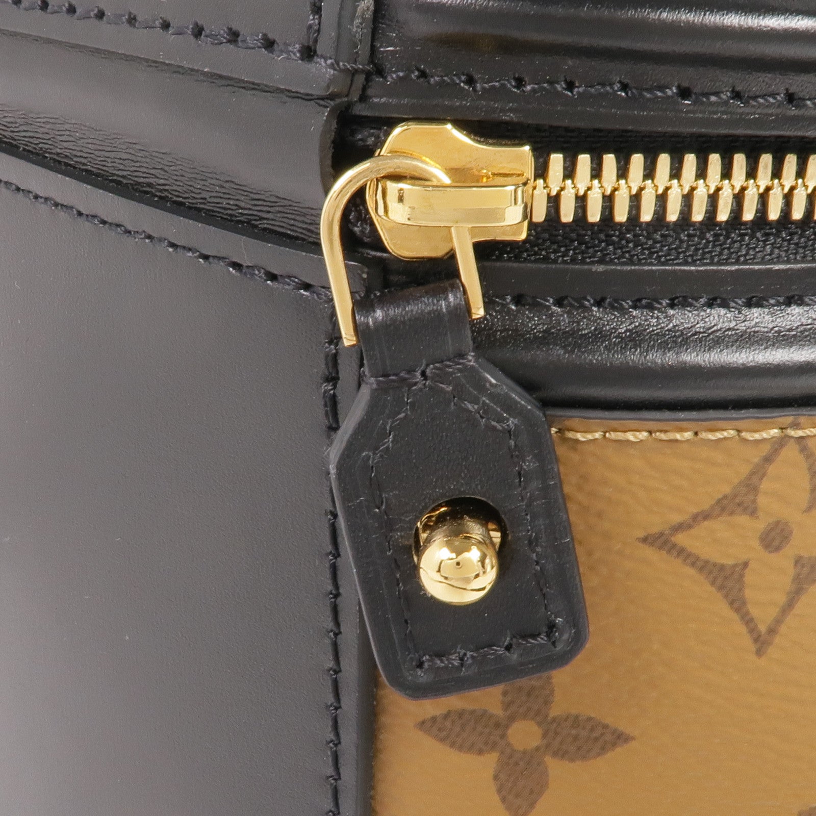 LOUIS VUITTON Monogram Reverse Cannes金扣手挽肩背兩用袋