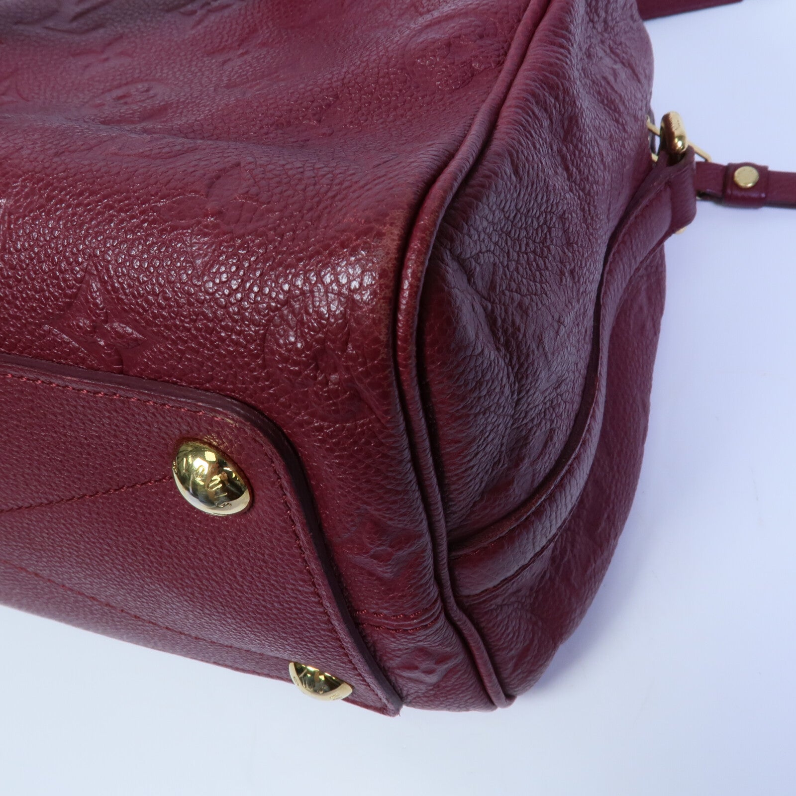 LOUIS VUITTON Monogram Empreinte Speedy Bandouliere 25手挽肩背兩用袋