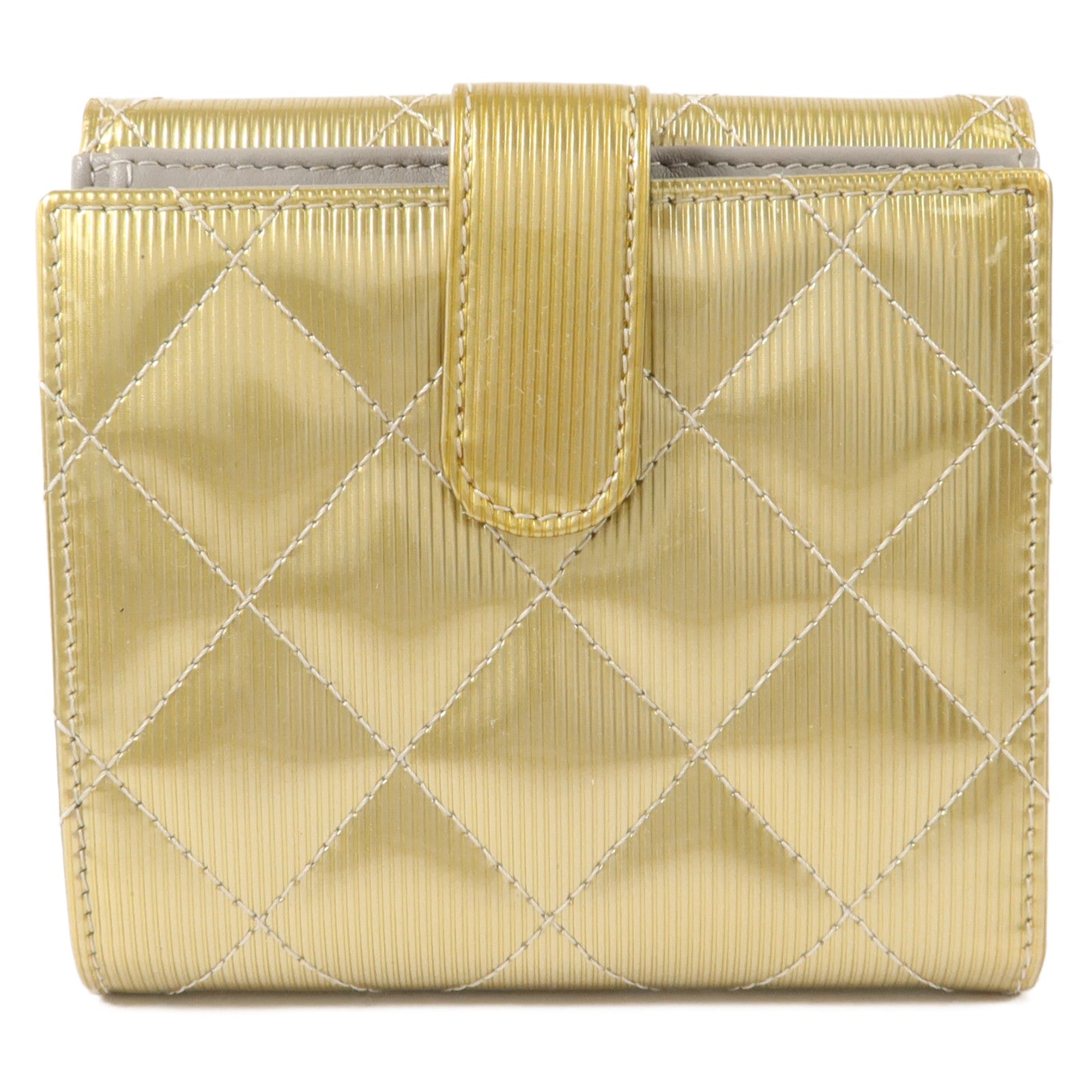 CHANEL 漆皮皮革Bifold Wallet錢包