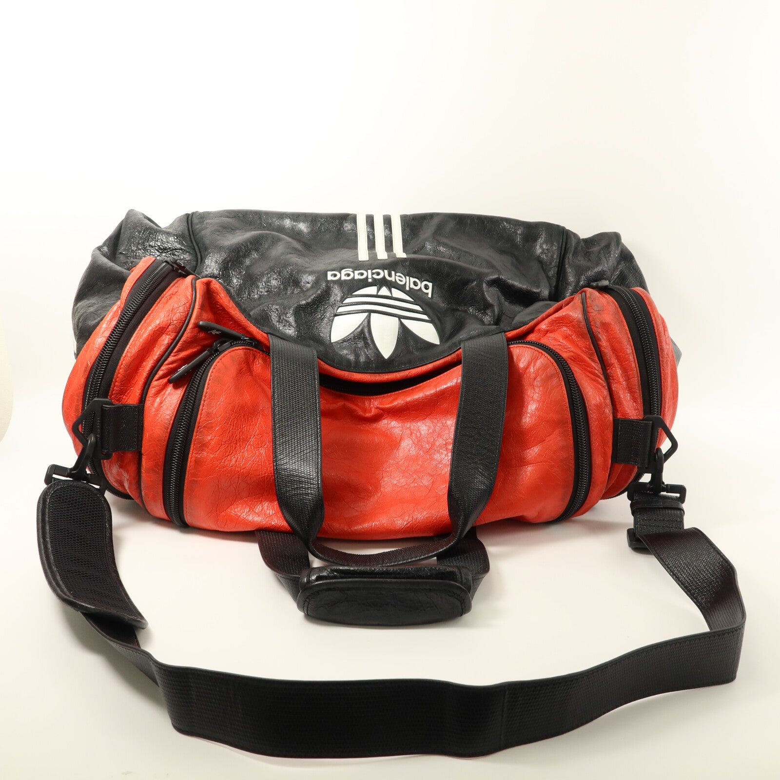BALENCIAGA 牛皮皮革Vintage Balenciaga X Adidas Weekend Bag手挽肩背兩用袋