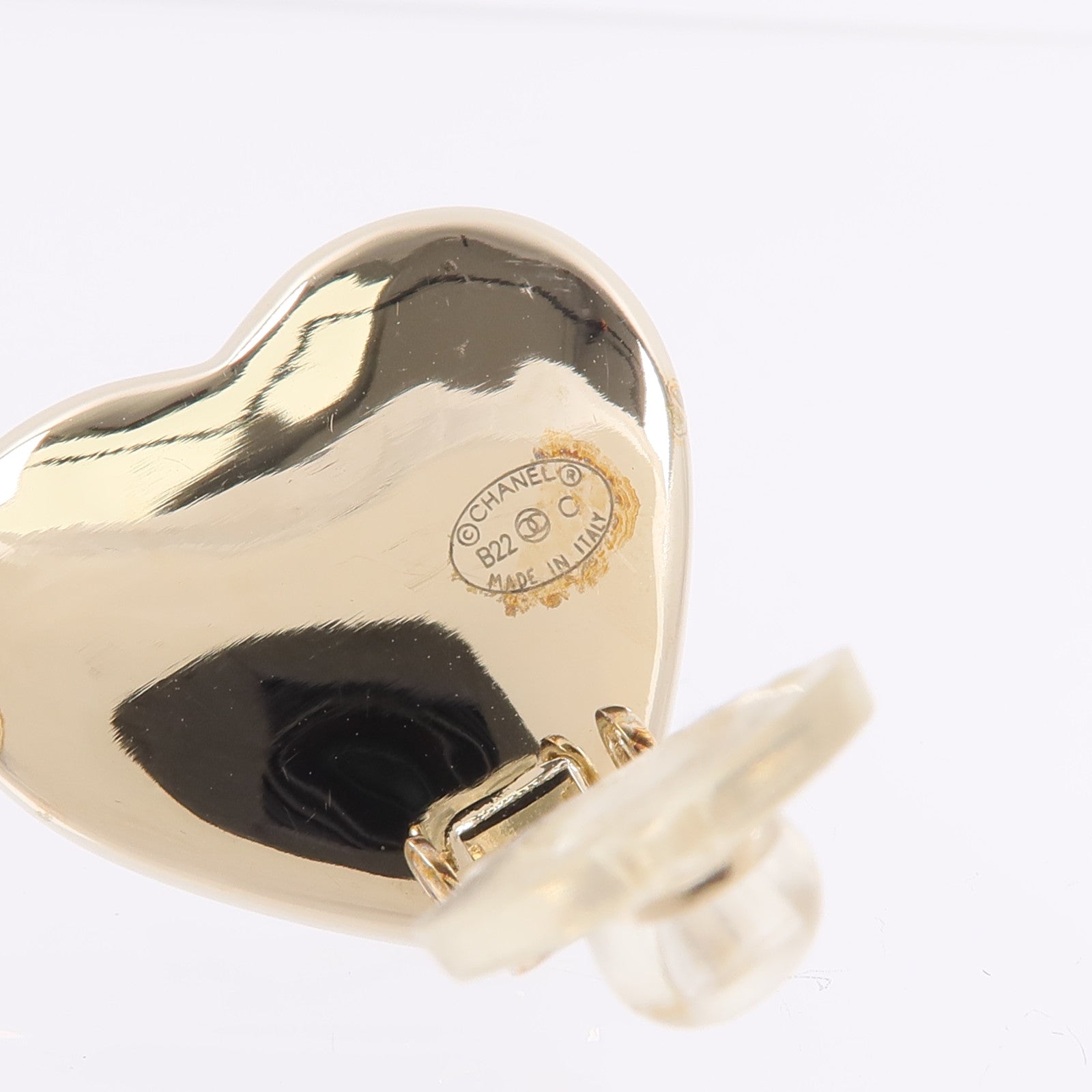 CHANEL 金屬Heart Clip On Earrings耳環