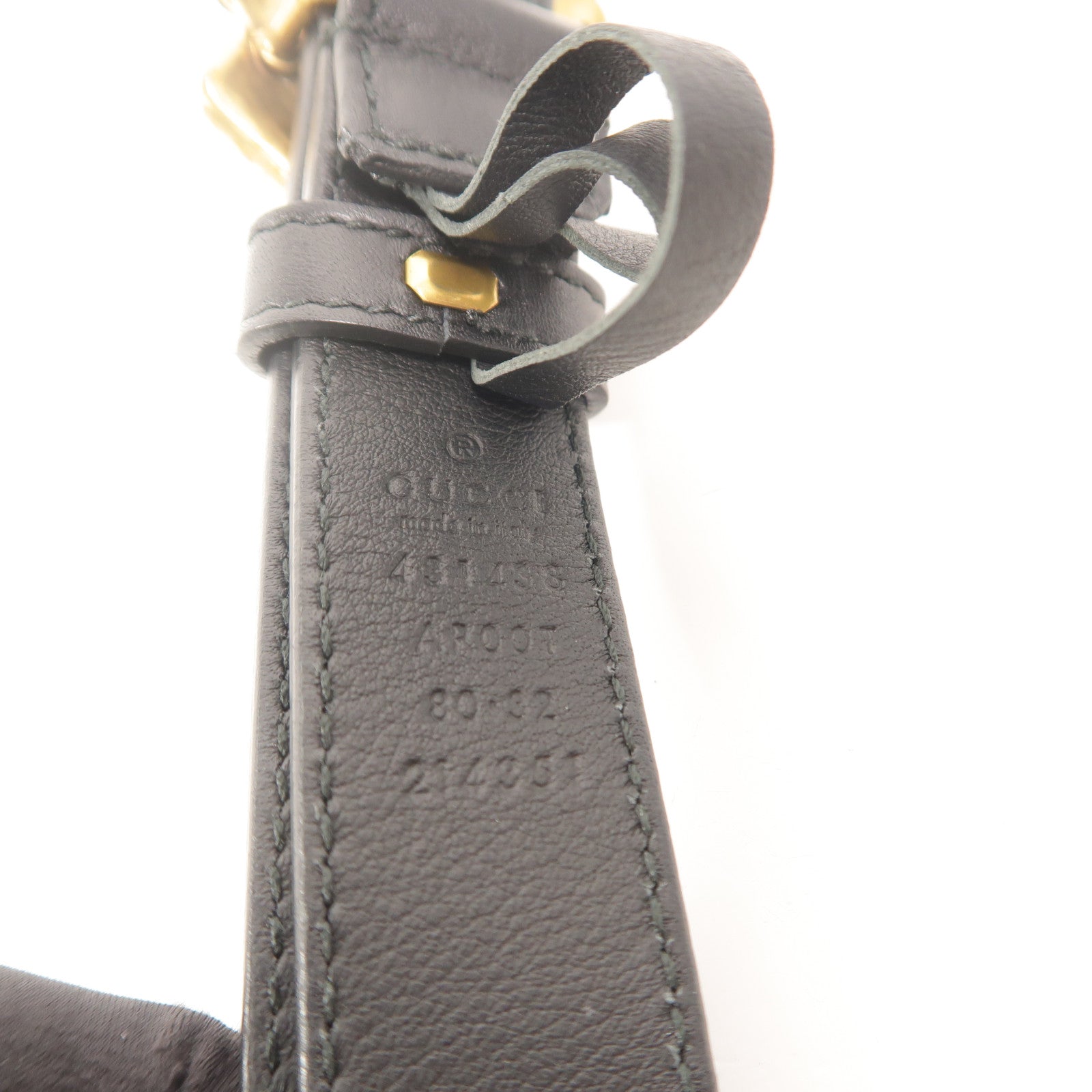 GUCCI 牛皮皮革Metal Flower Leather Belt皮帶