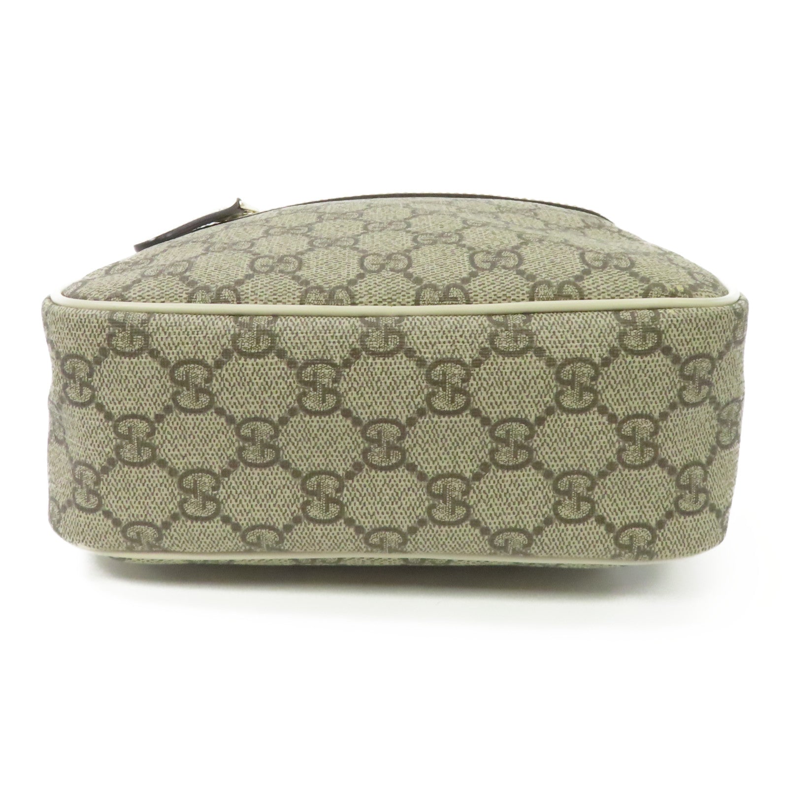 GUCCI 【激減優惠】塗層帆布Shoulder Bag金扣肩背袋白色