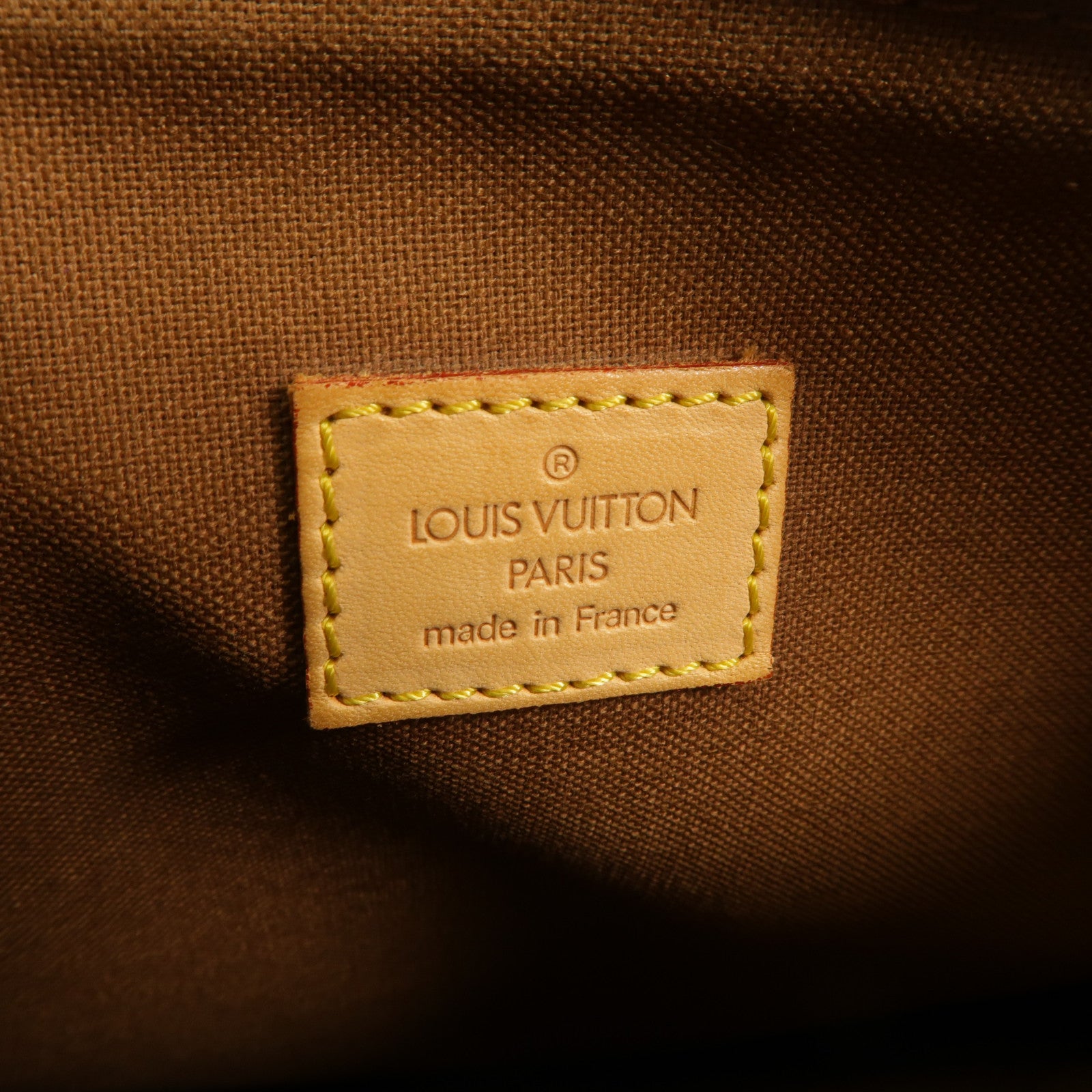 LOUIS VUITTON Monogram Pochette Bosphore金扣肩背袋棕色