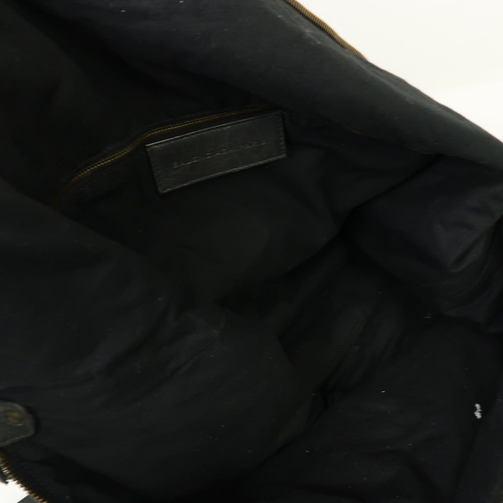 BALENCIAGA 牛皮皮革The Courier金扣肩背袋黒色