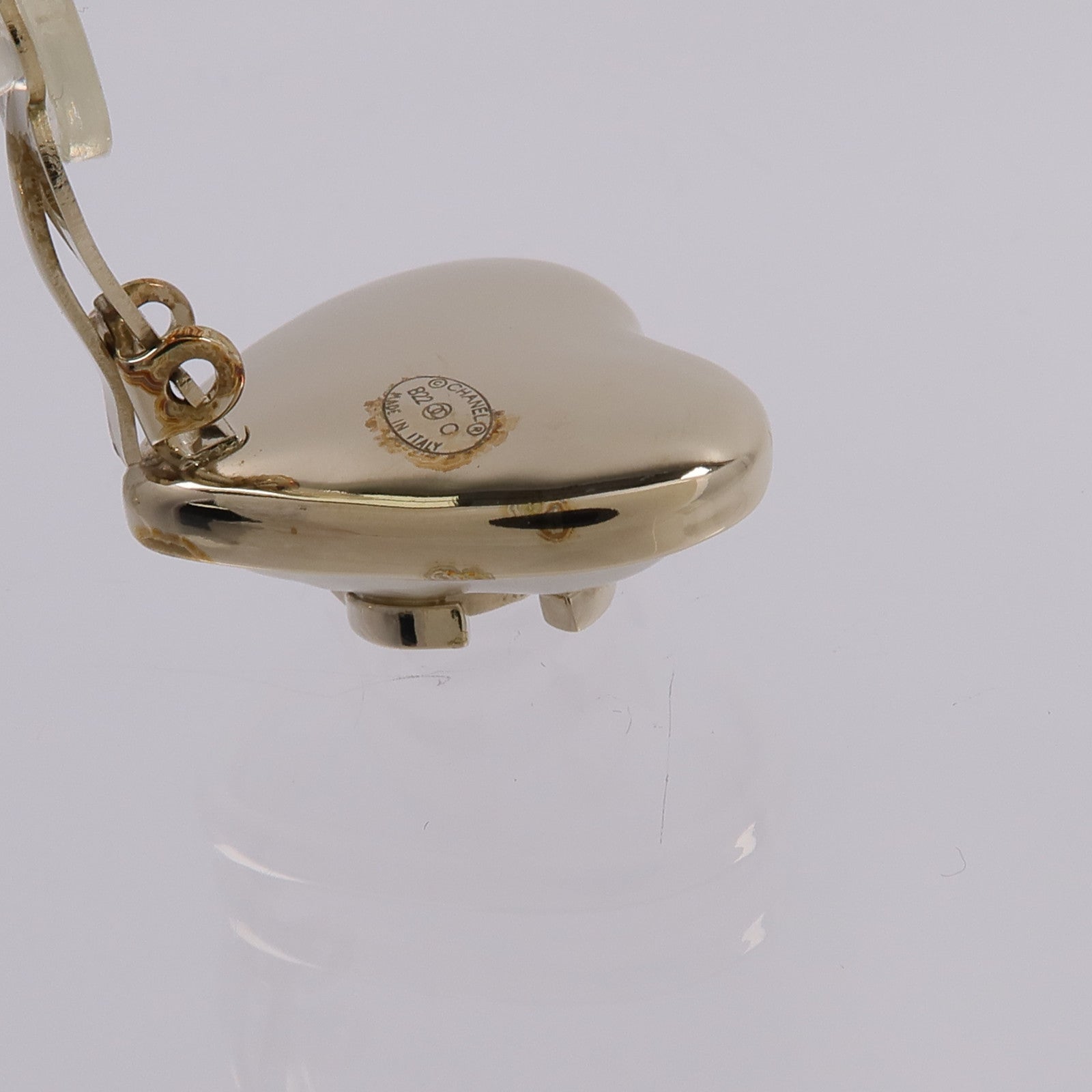 CHANEL 金屬Heart Clip On Earrings耳環
